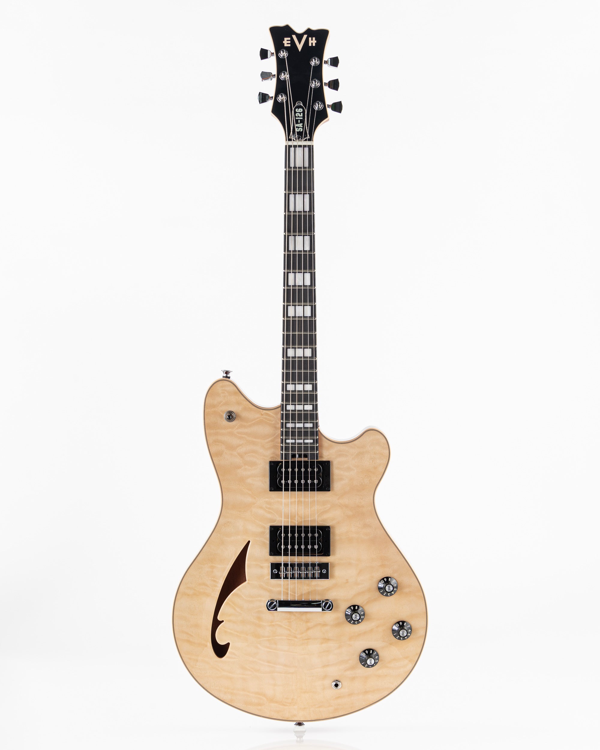 ギター EVH SA-126 Special Quilted Maple EVH SA-126 Special Quilted Maple Semi-Hollow Electric Guitar - El