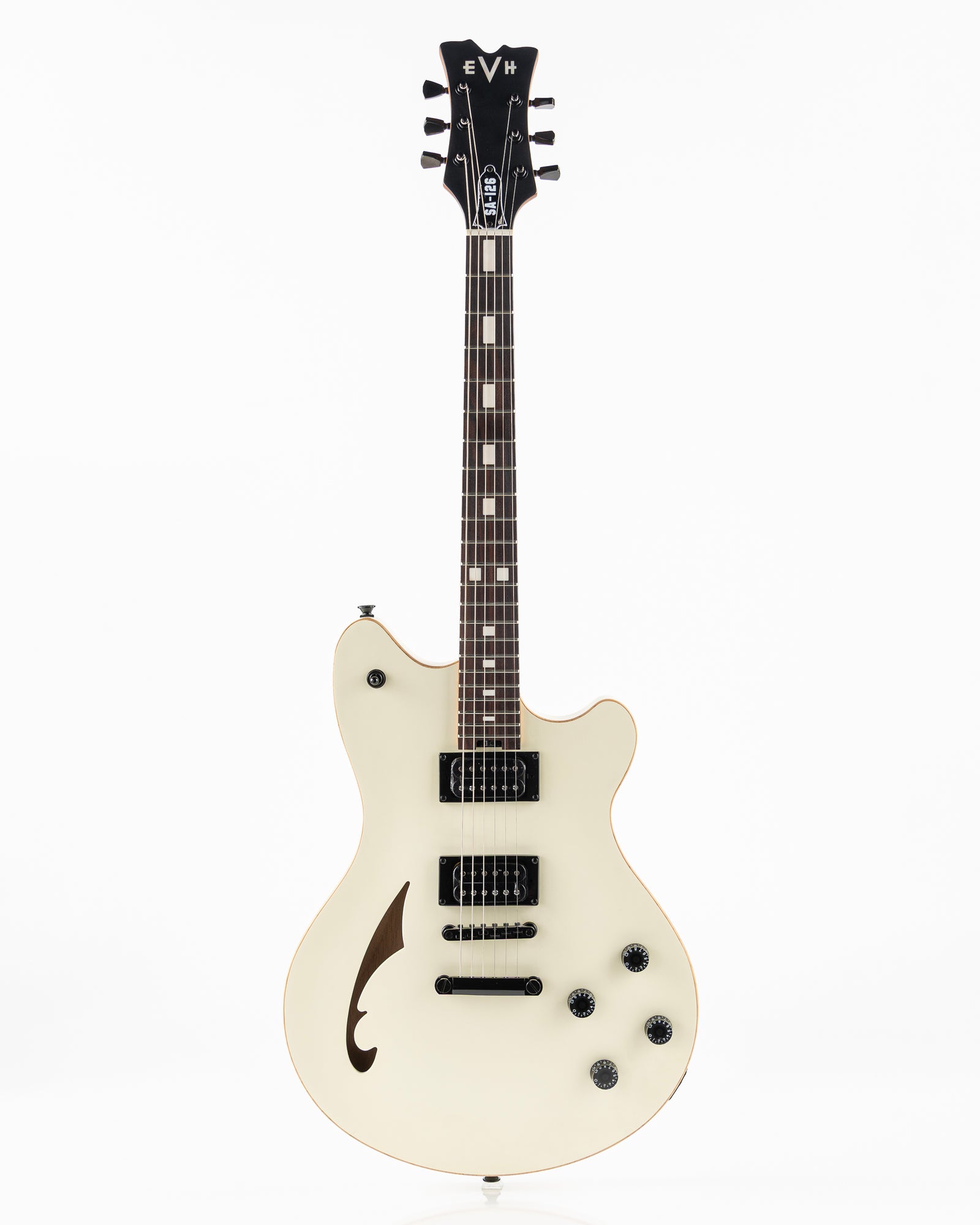EVH SA-126 Standard Semi-Hollow Electric Guitar - Satin Vintage White