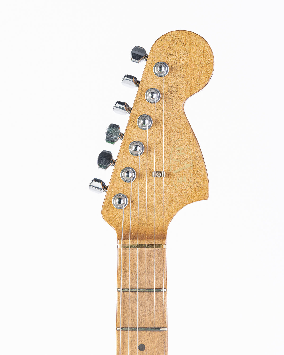 EVH Striped Series '78 Eruption with Maple Fingerboard Electric Guitar - White with Black Stripes Relic