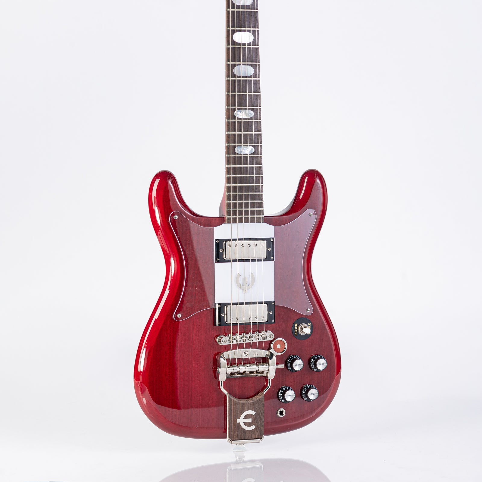 USED Epiphone 64' Reissue Crestwood Custom - Cherry with Hardshell Case