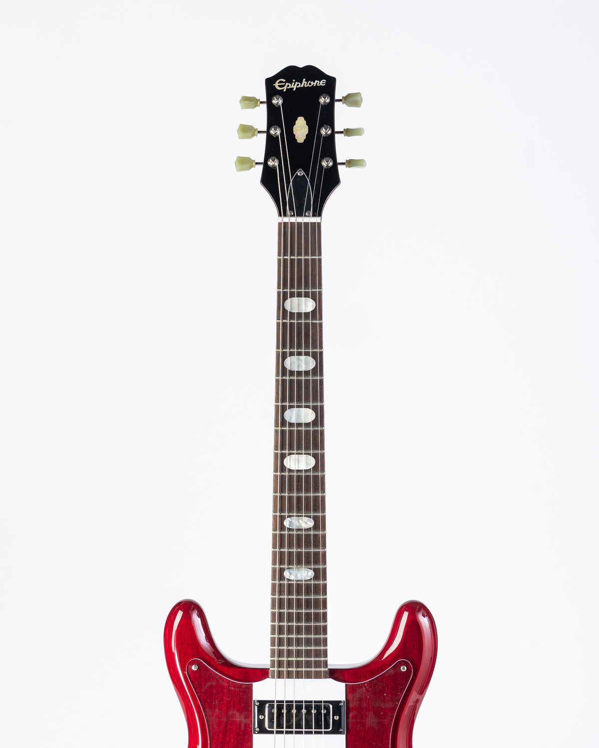 USED Epiphone 64' Reissue Crestwood Custom - Cherry with Hardshell Case