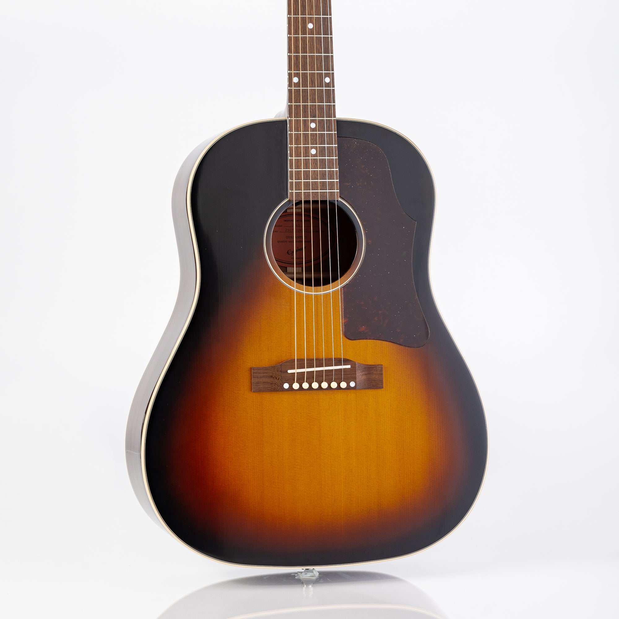 Epiphone Inspired By Gibson J-45 Acoustic Electric Guitar - Aged Vintage Sunburst Gloss