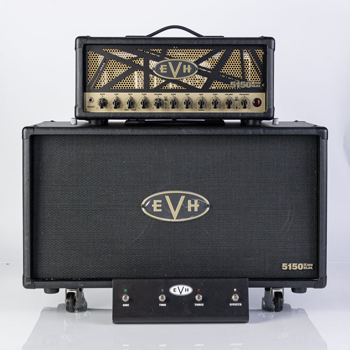 USED EVH 5150 III EL34 50 Watt Head + EVH 5150III 2x12 Cabinet - Rock