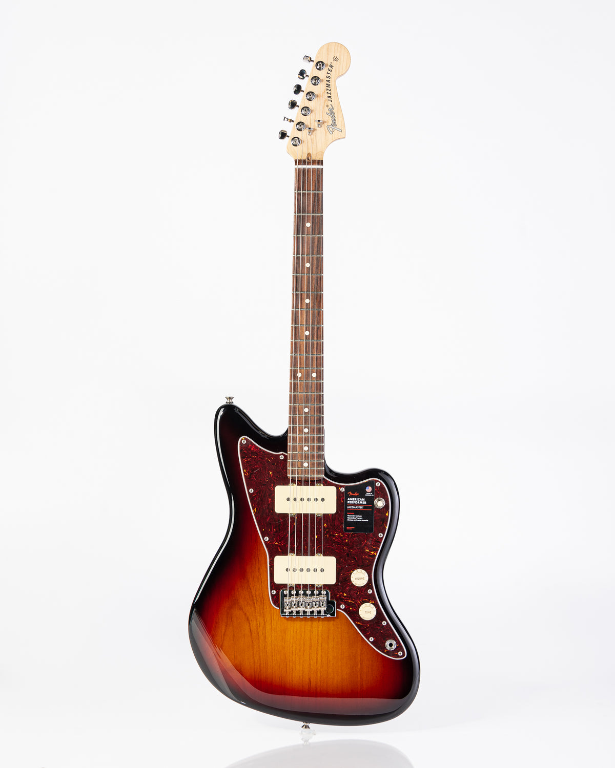Fender American Performer Jazzmaster Rosewood Electric Guitar- 3-Tone Sunburst
