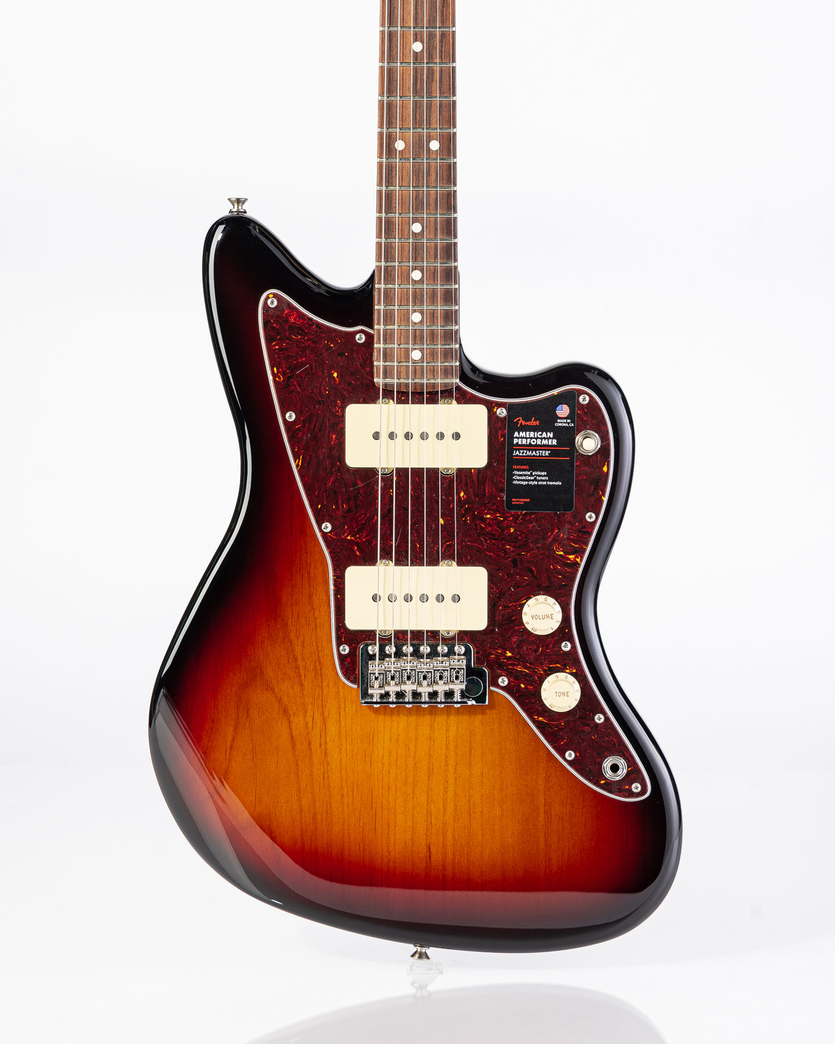 Fender American Performer Jazzmaster Rosewood Electric Guitar- 3-Tone Sunburst