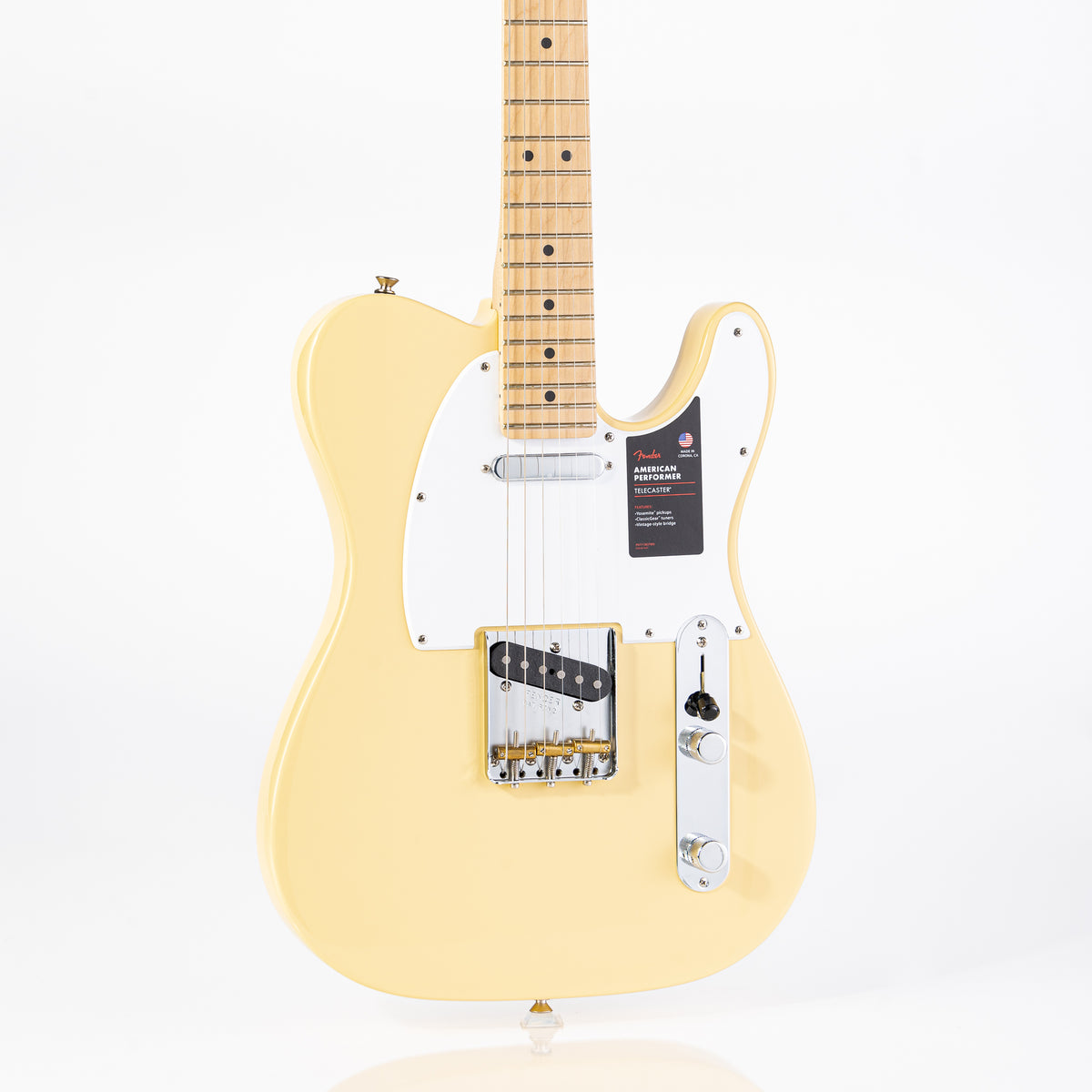 B-STOCK Fender American Performer Telecaster w/Maple Neck Electric Guitar- Vintage White