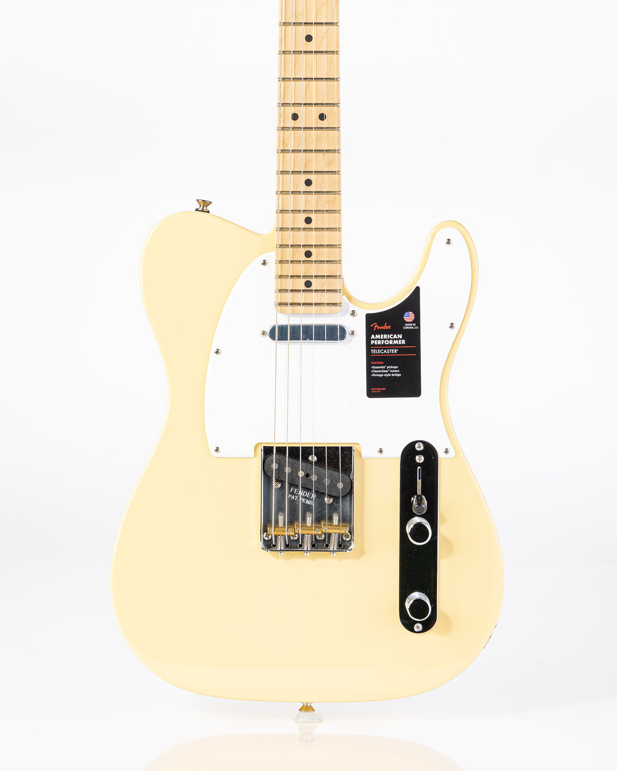 B-STOCK Fender American Performer Telecaster w/Maple Neck Electric Guitar- Vintage White