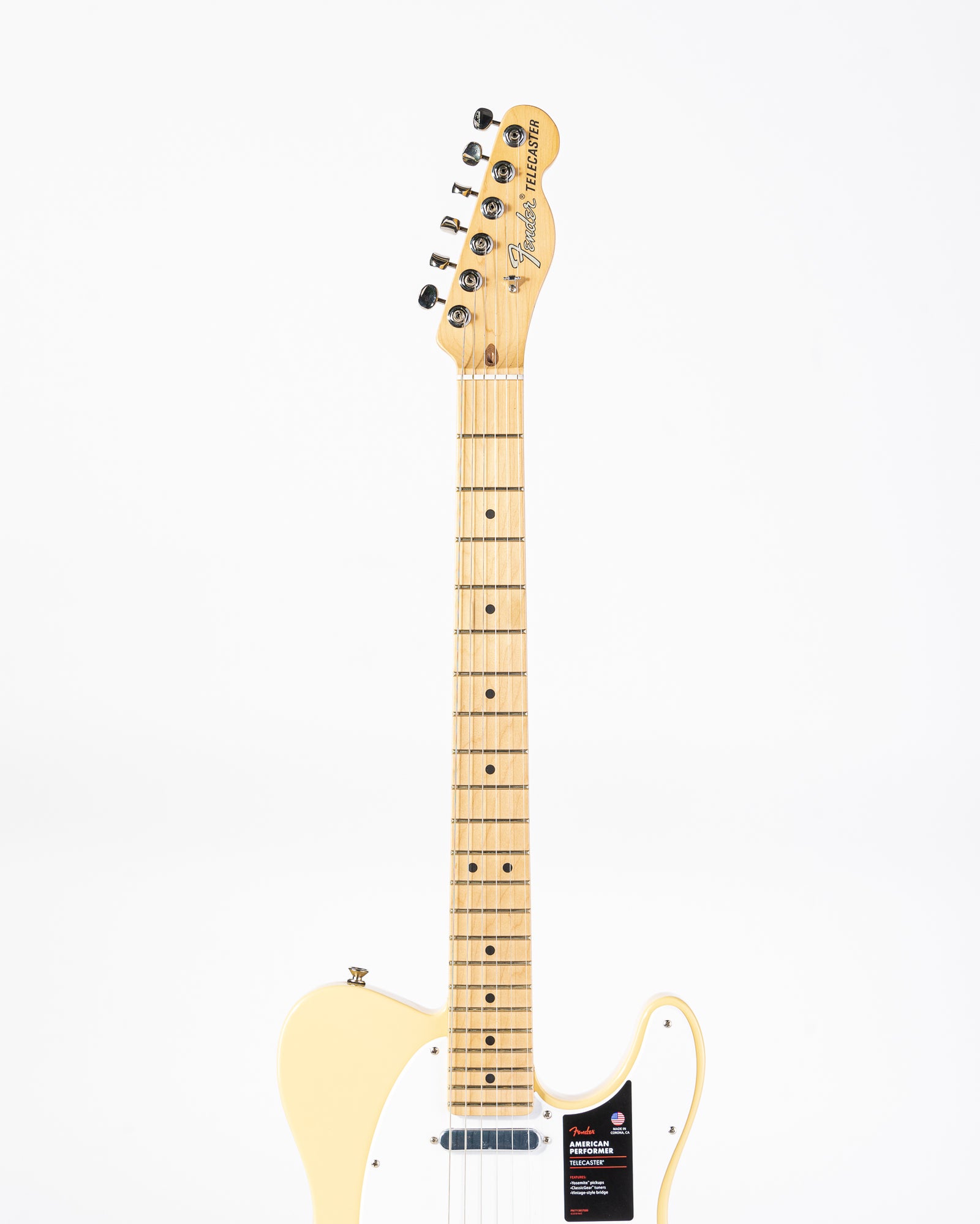 B-STOCK Fender American Performer Telecaster w/Maple Neck Electric Guitar- Vintage White