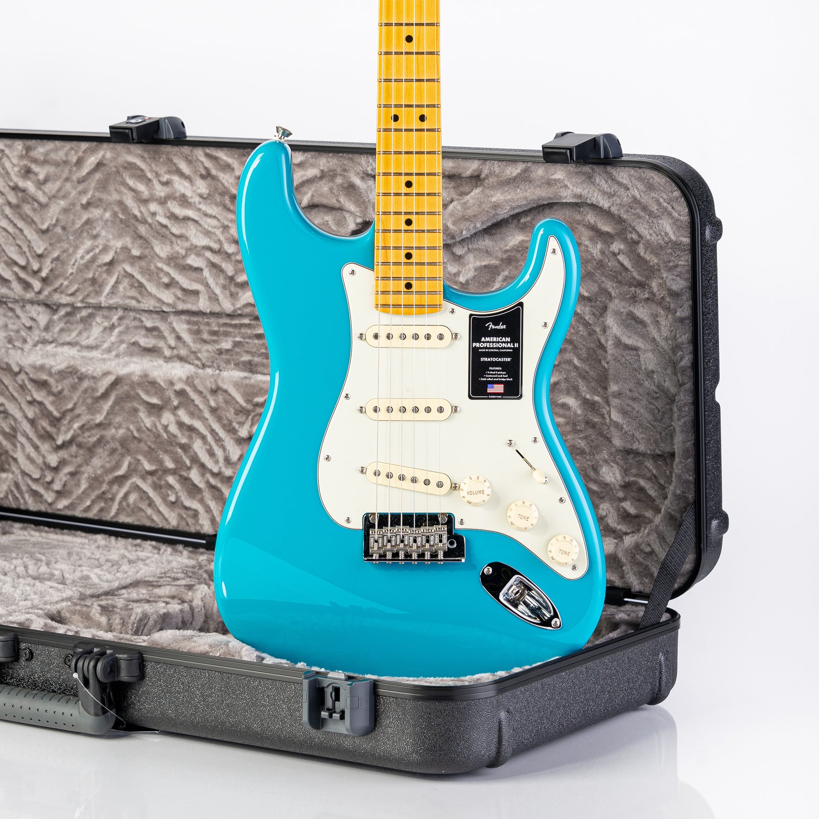 Fender American Professional II Stratocaster Maple Neck Electric Guitar- Miami Blue