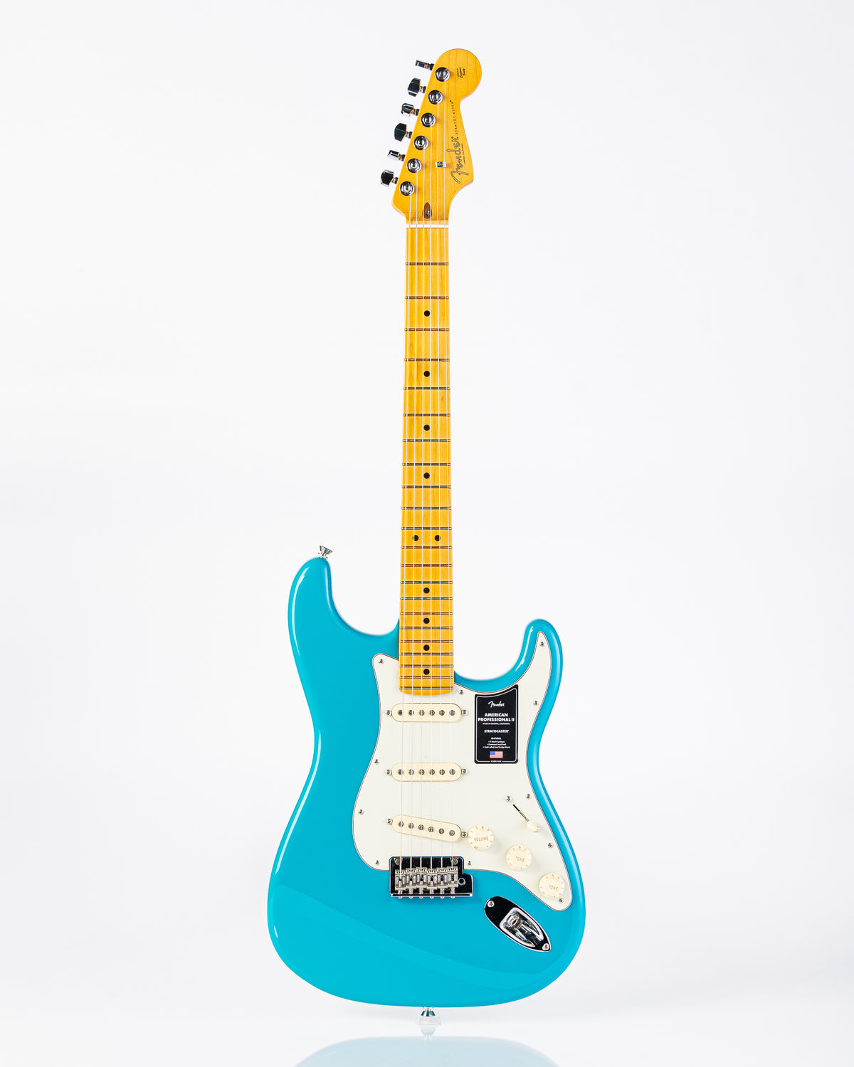 Fender American Professional II Stratocaster Maple Neck Electric Guitar- Miami Blue