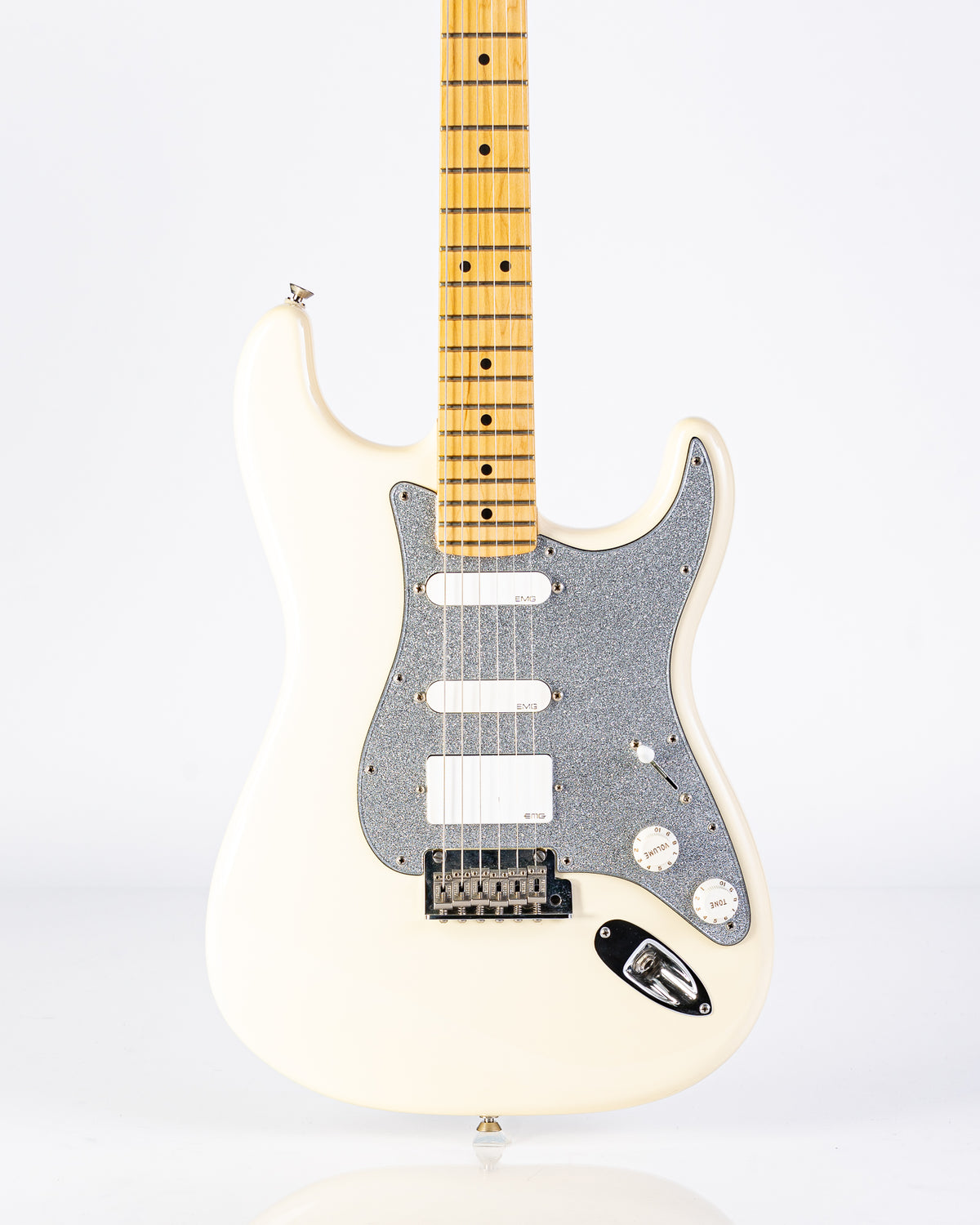 USED Fender American Standard Stratocaster Electric Guitar - Olympic White