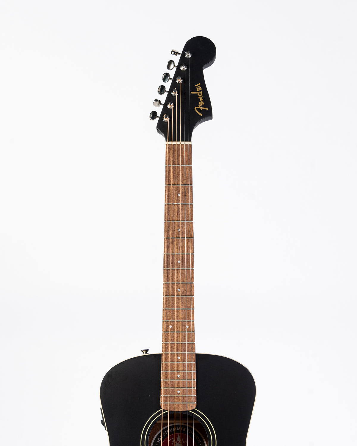 B-STOCK Fender Artist Series Joe Strummer Campfire Acoustic Electric Guitar with Walnut Fingerboard - Matte Black