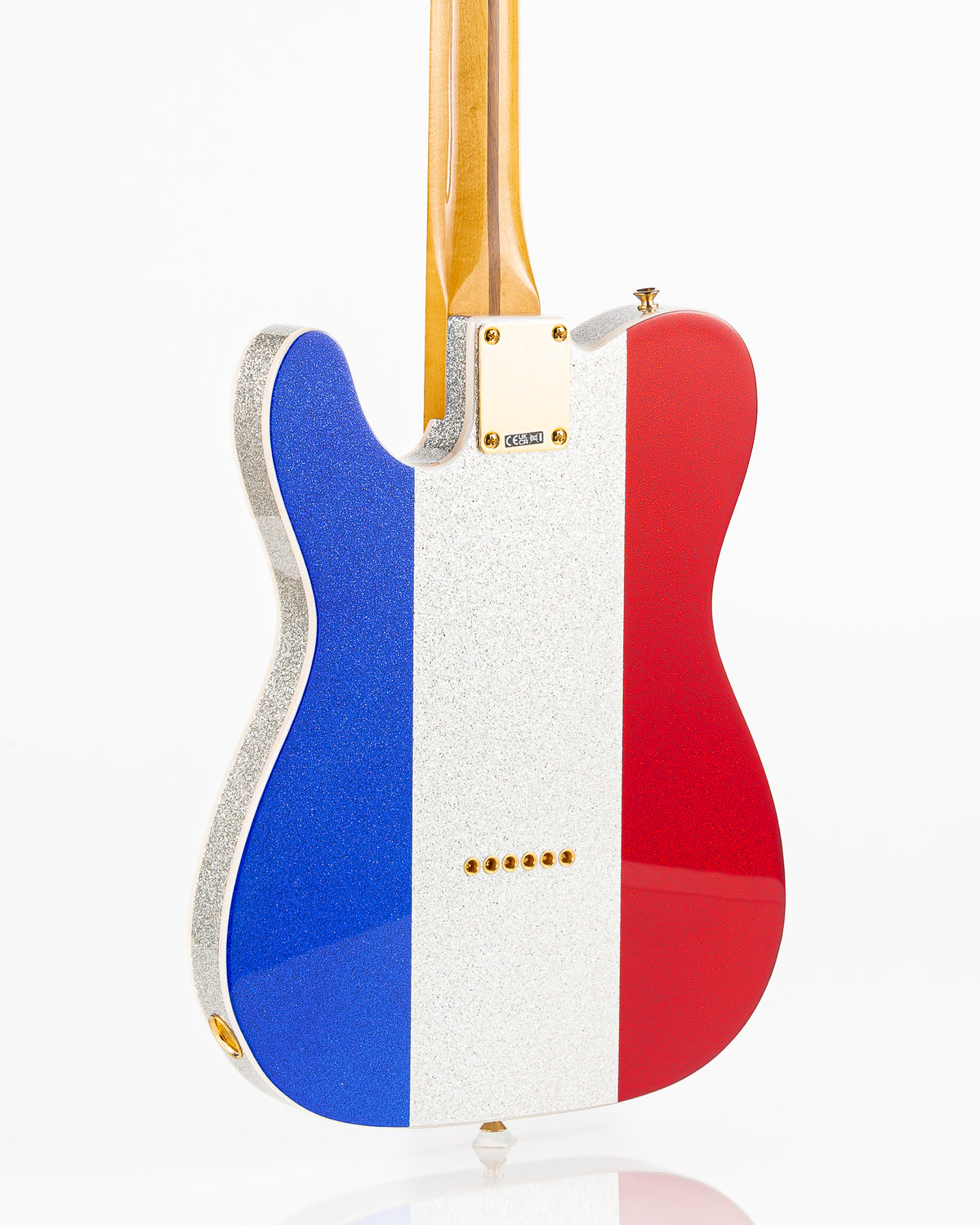 Fender Buck Owens Telecaster Electric Guitar - Red, Silver and Blue Sparkle