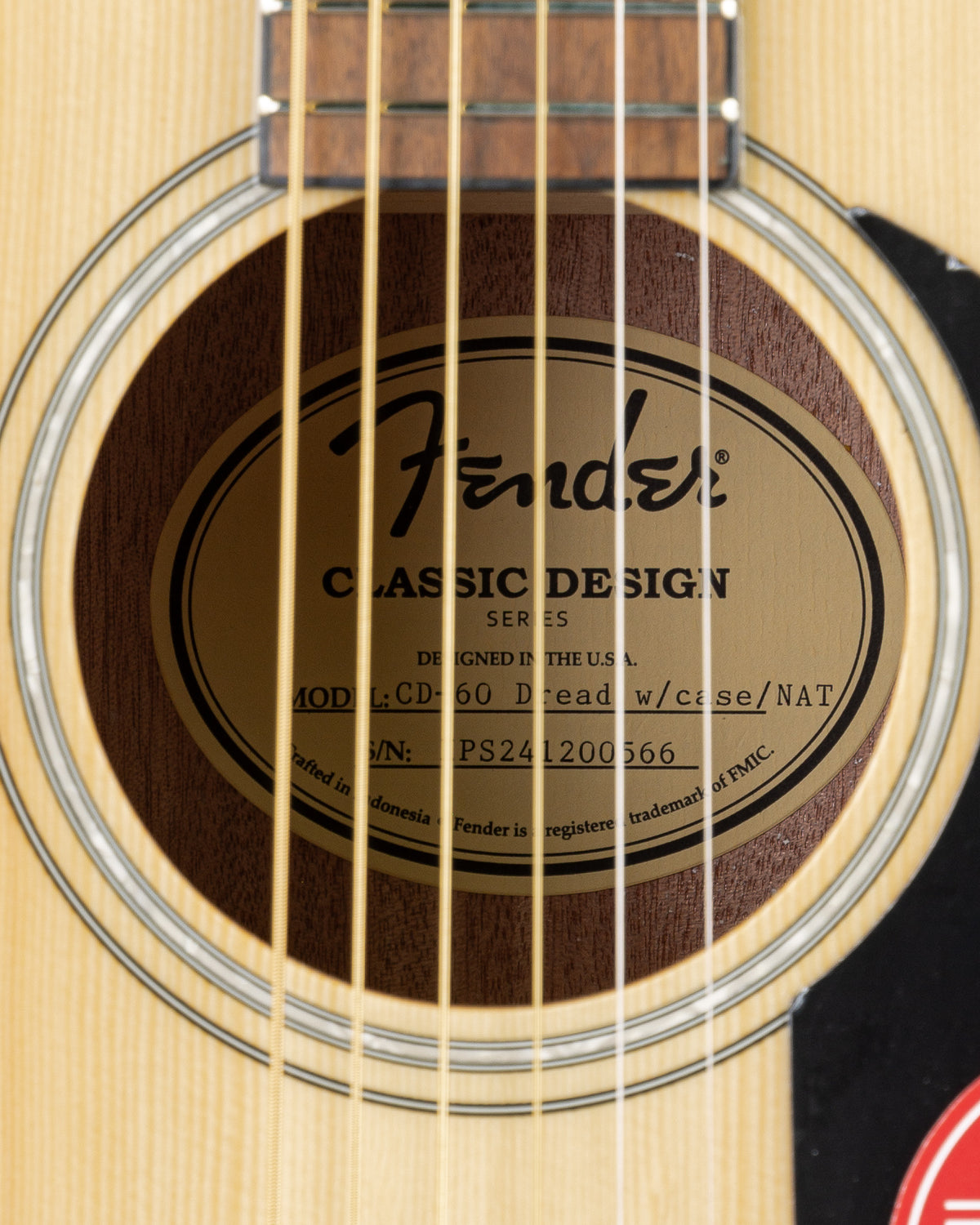 Fender CD-60 Acoustic Guitar - Natural with Hardshell Case