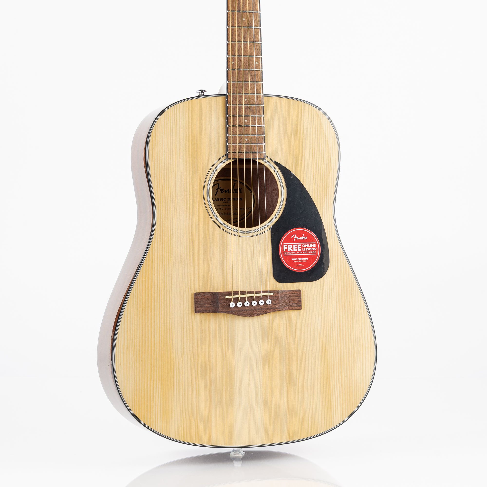 Fender CD-60 Acoustic Guitar - Natural with Hardshell Case