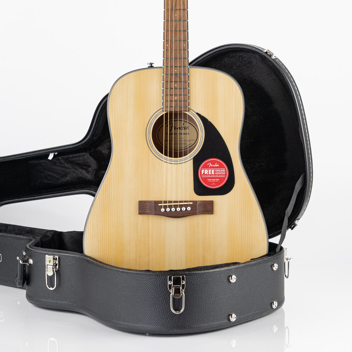 Fender CD-60 Acoustic Guitar - Natural with Hardshell Case