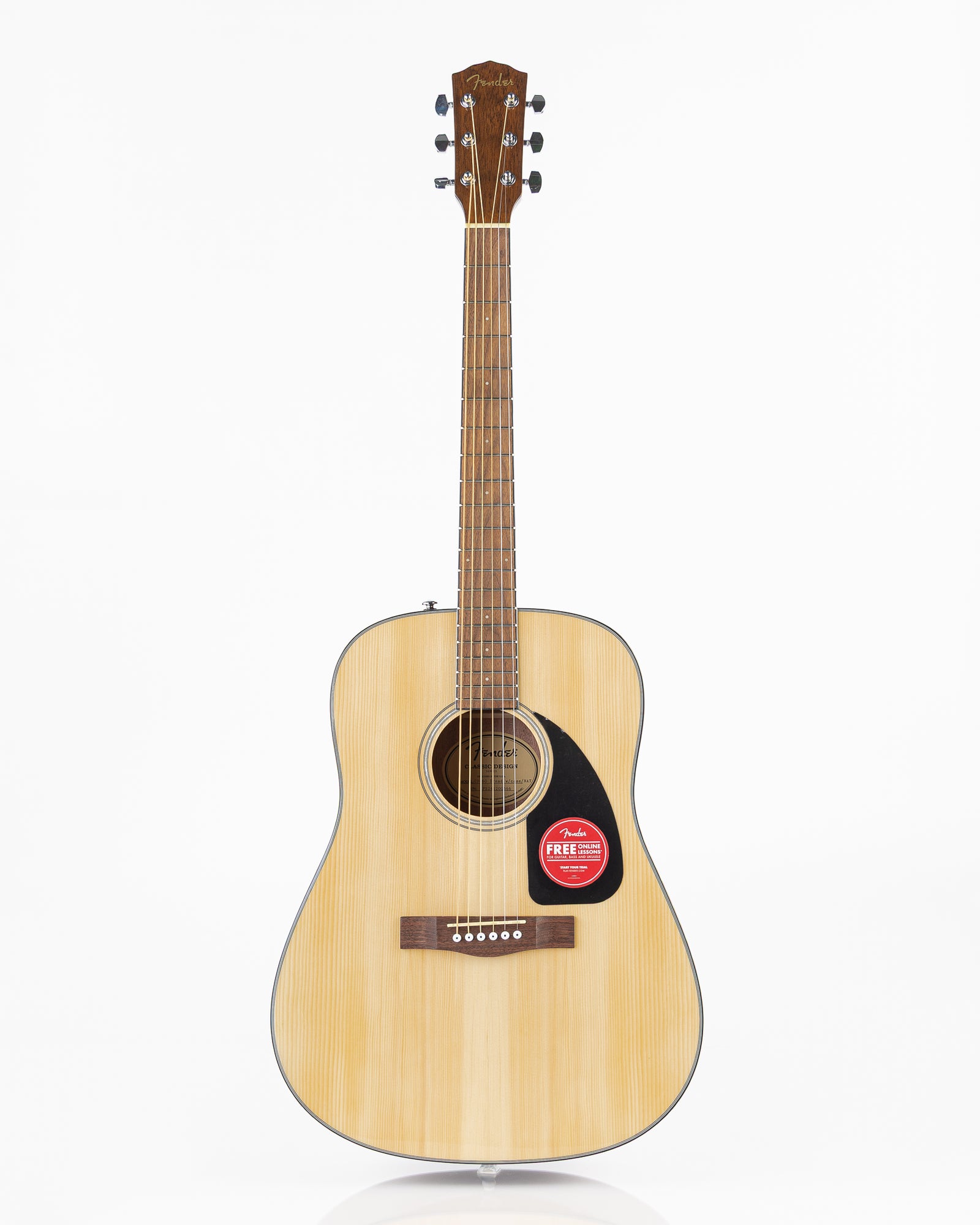 Fender CD-60 Acoustic Guitar - Natural with Hardshell Case