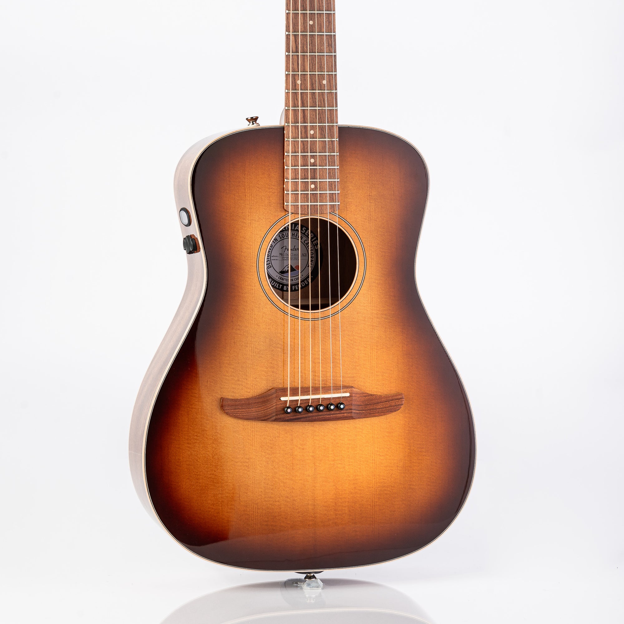 Fender California Series Malibu Classic Acoustic Electric Guitar- Aged Cognac Burst