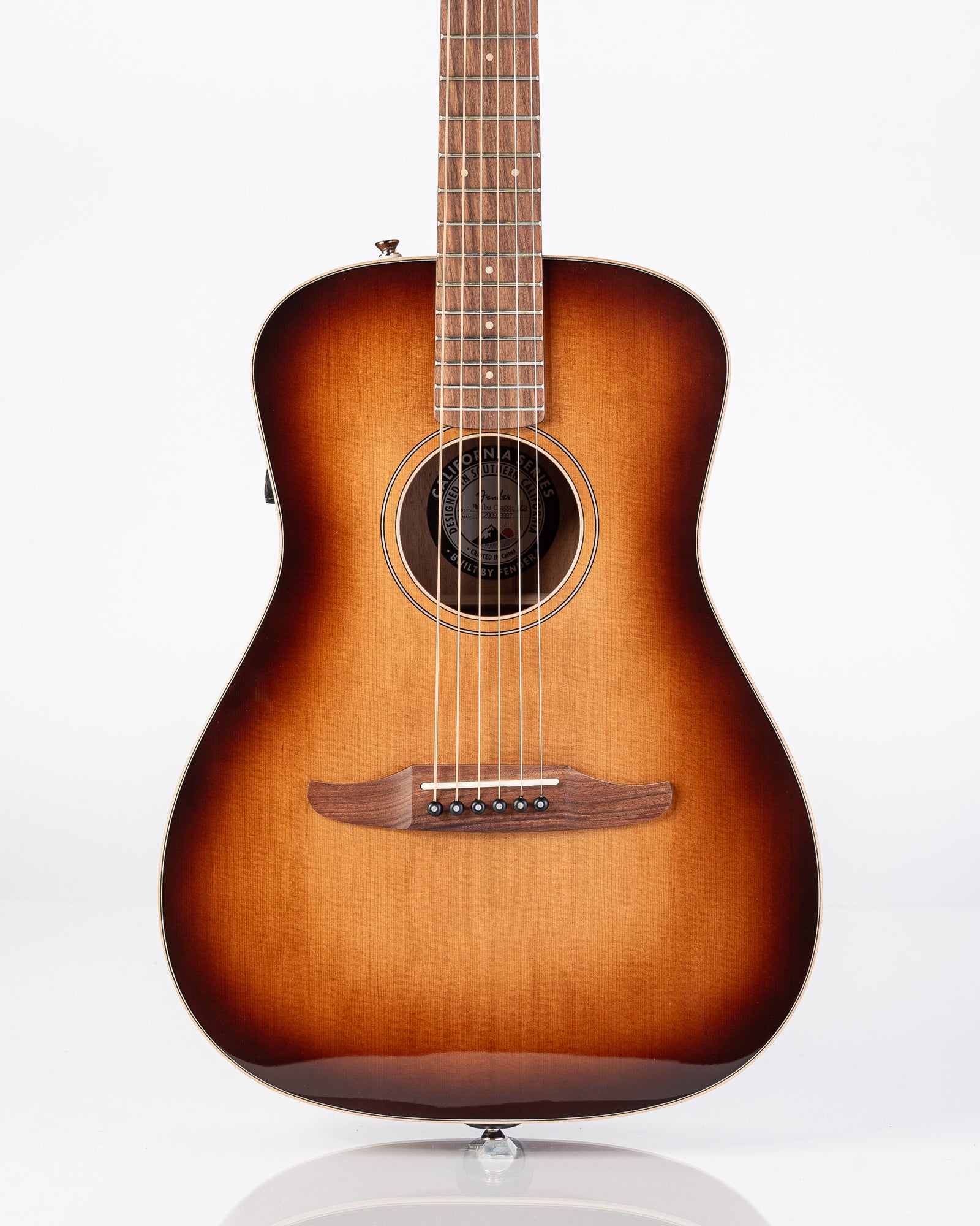 Fender California Series Malibu Classic Acoustic Electric Guitar- Aged Cognac Burst