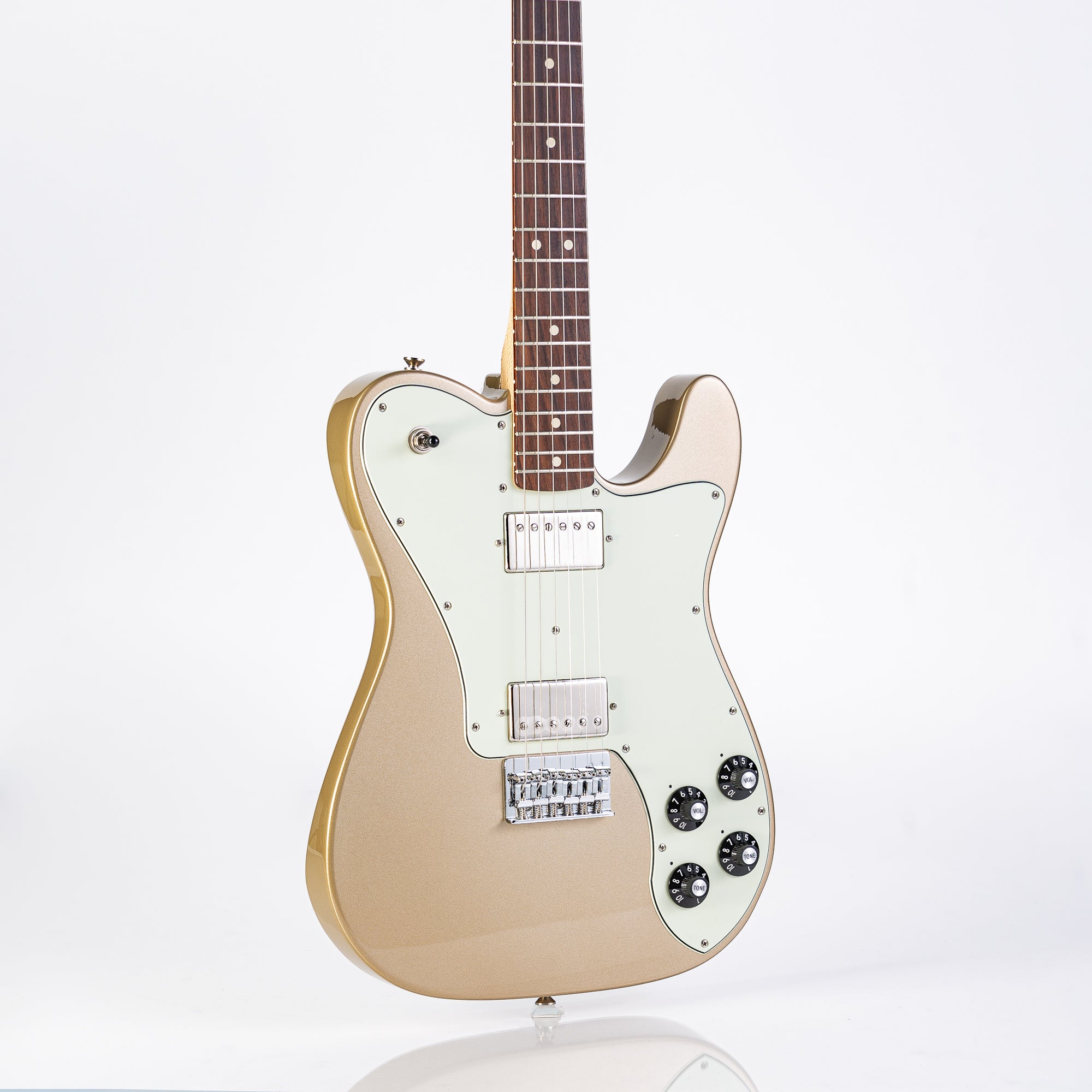USED Fender Artist Series Chris Shiflett Telecaster Deluxe with Rosewood Fingerboard - Shoreline Gold