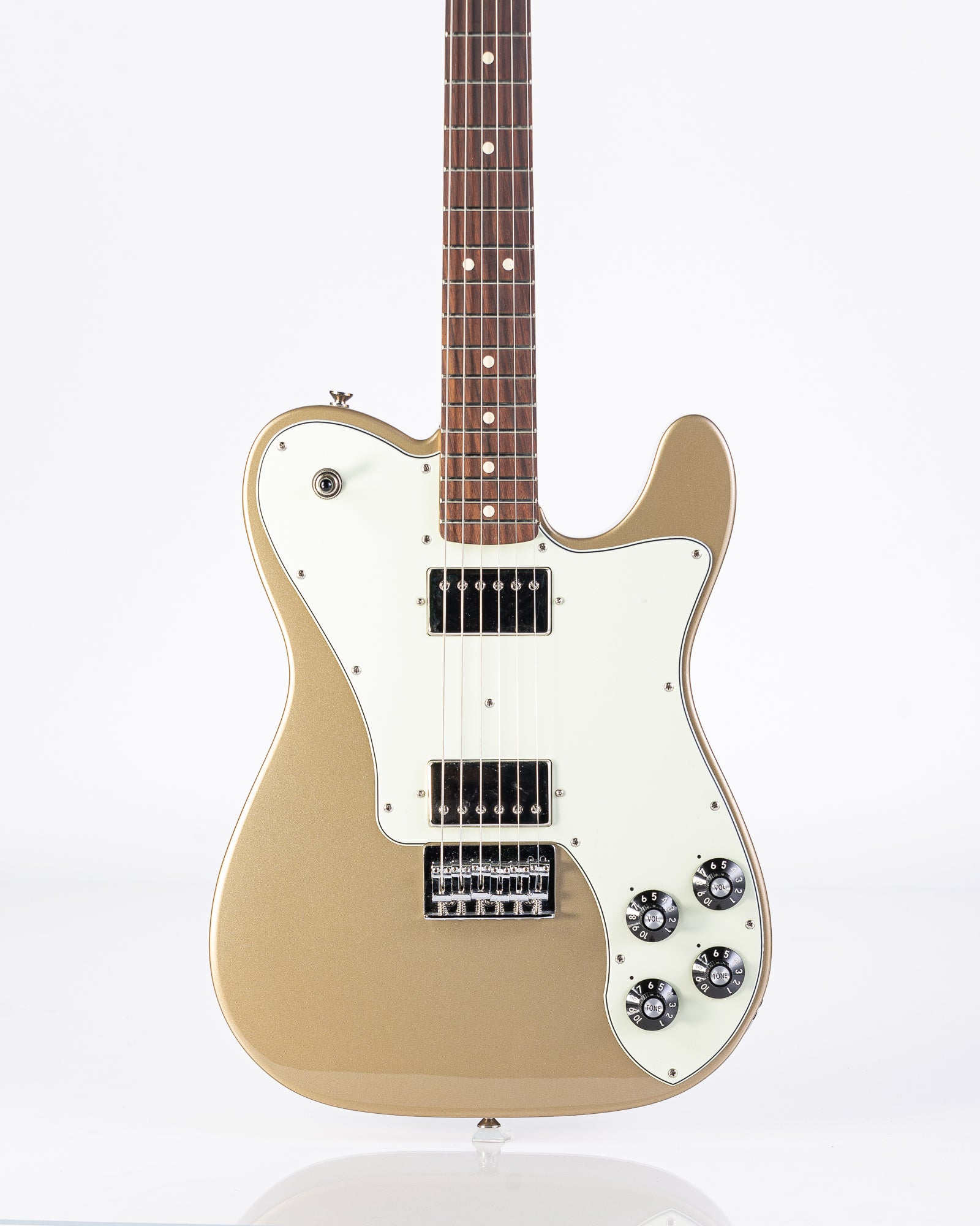 USED Fender Artist Series Chris Shiflett Telecaster Deluxe with Rosewood Fingerboard - Shoreline Gold