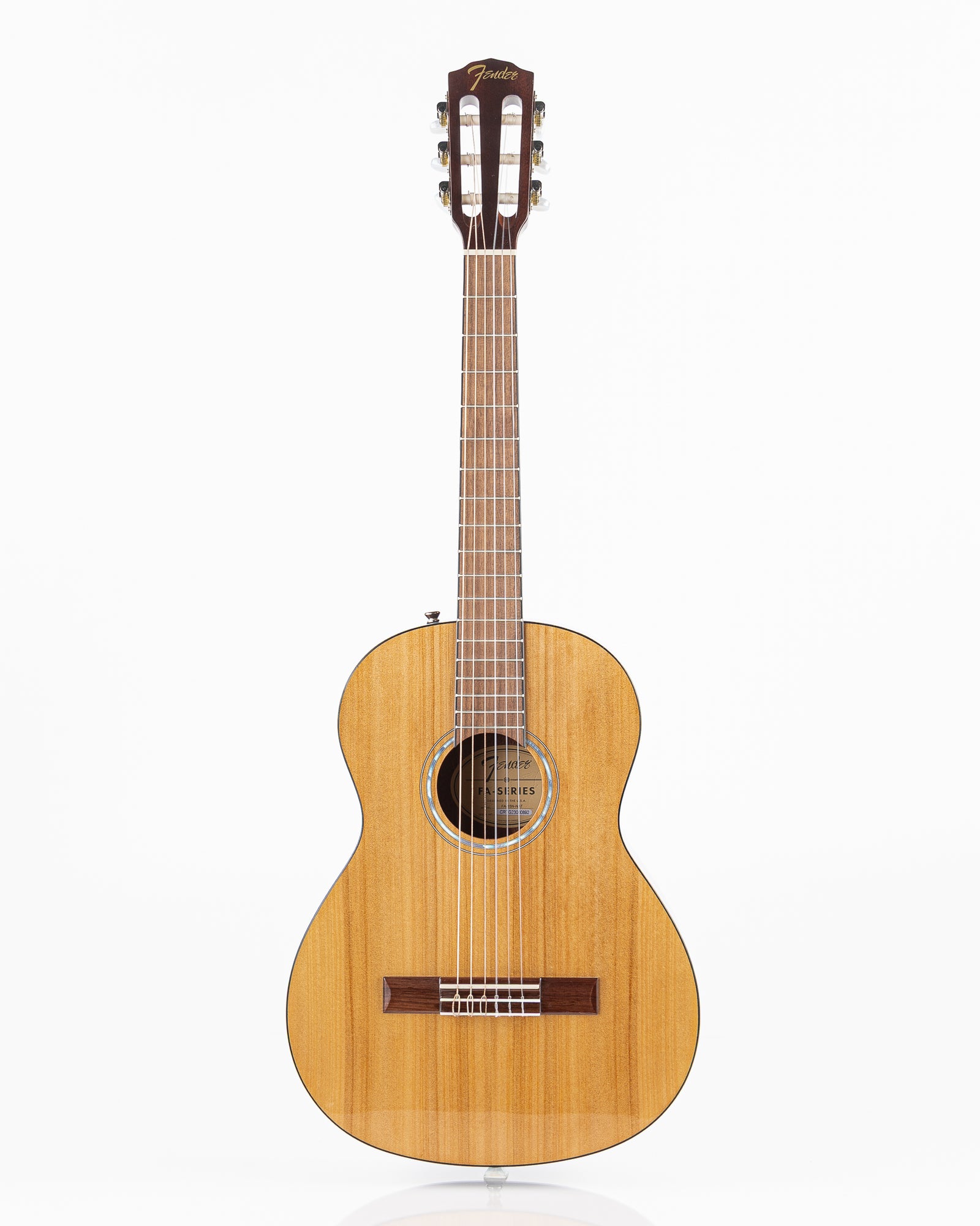 Fender FA-15N 3/4 Size Classical Acoustic Guitar - Natural with Gig Bag