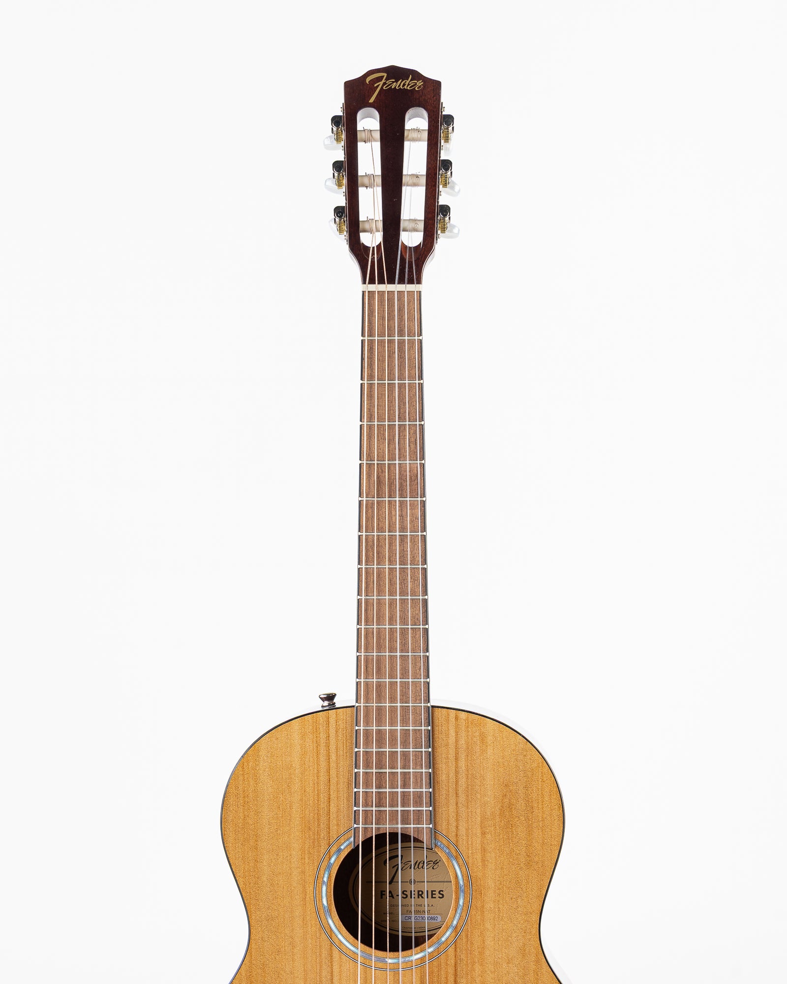 Fender FA-15N 3/4 Size Classical Acoustic Guitar - Natural with Gig Bag