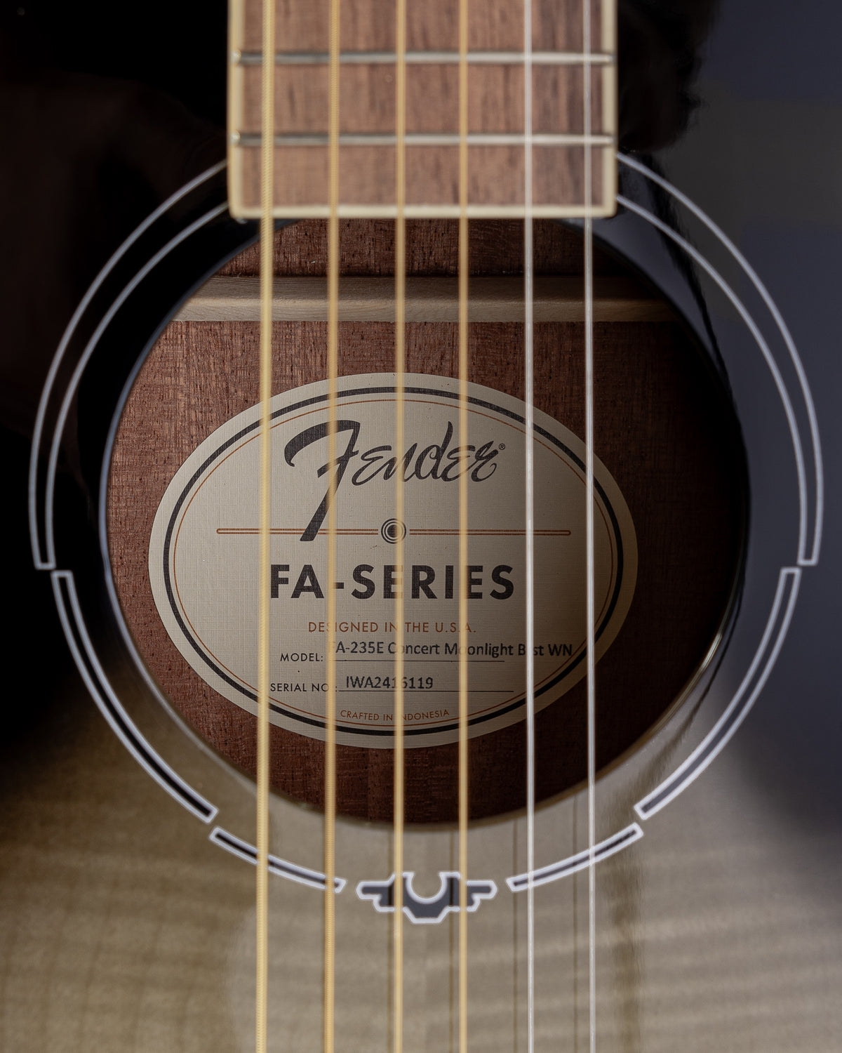 Fender FA-235E Concert Acoustic Electric Guitar - Moonlight Burst