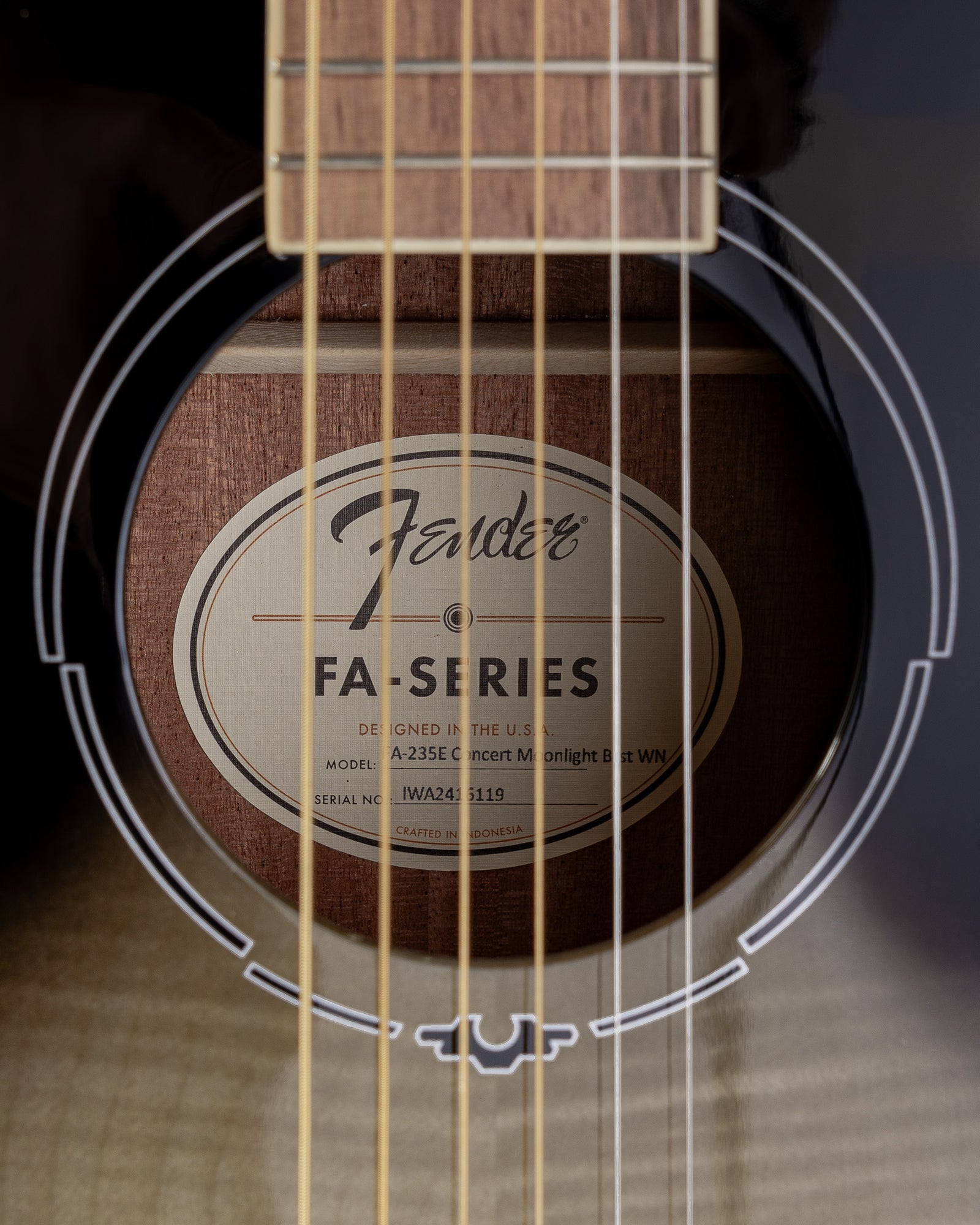 Fender FA-235E Concert Acoustic Electric Guitar - Moonlight Burst