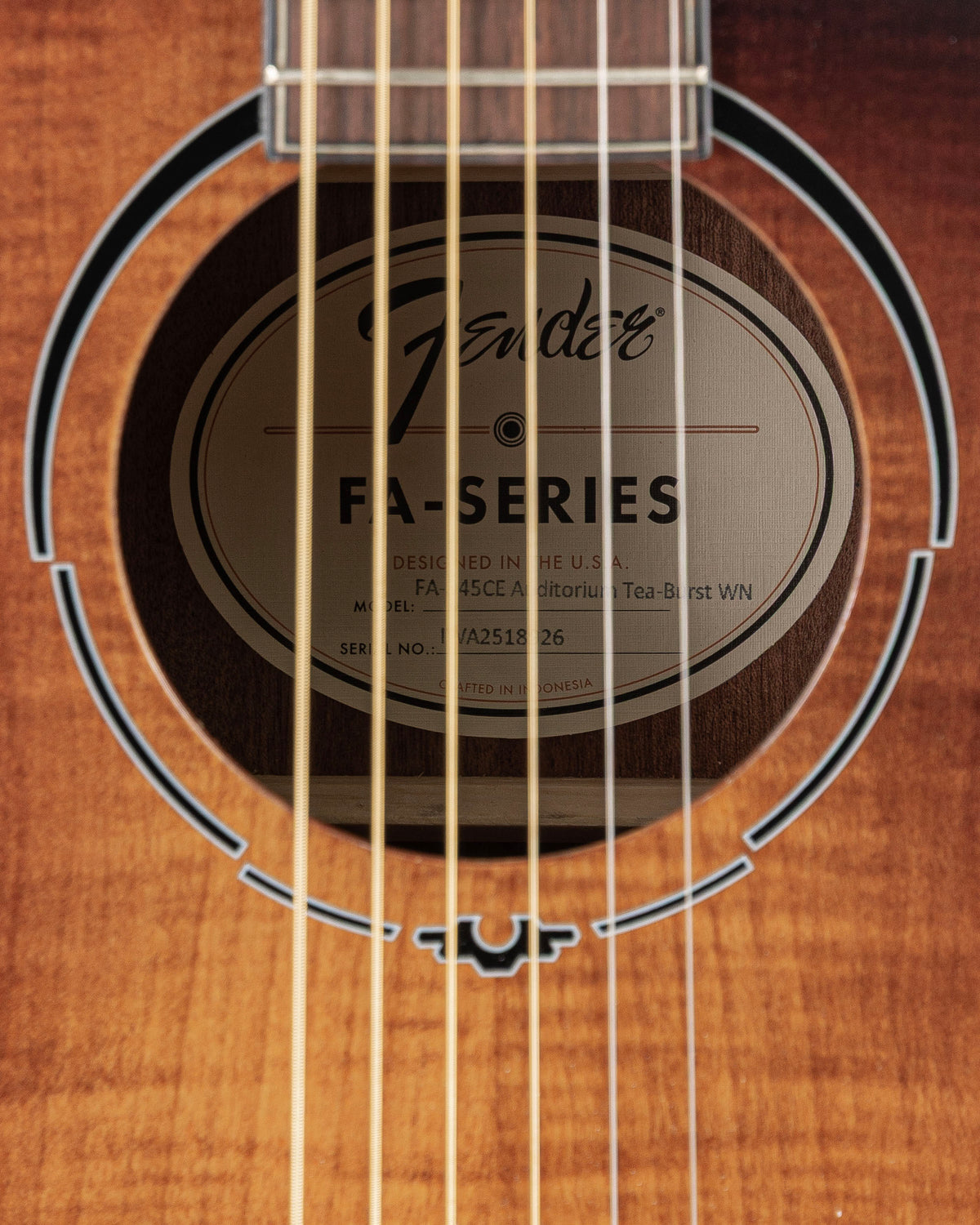 Fender FA-345CE Auditorium Acoustic Electric Guitar - 3 Color Tea Burst