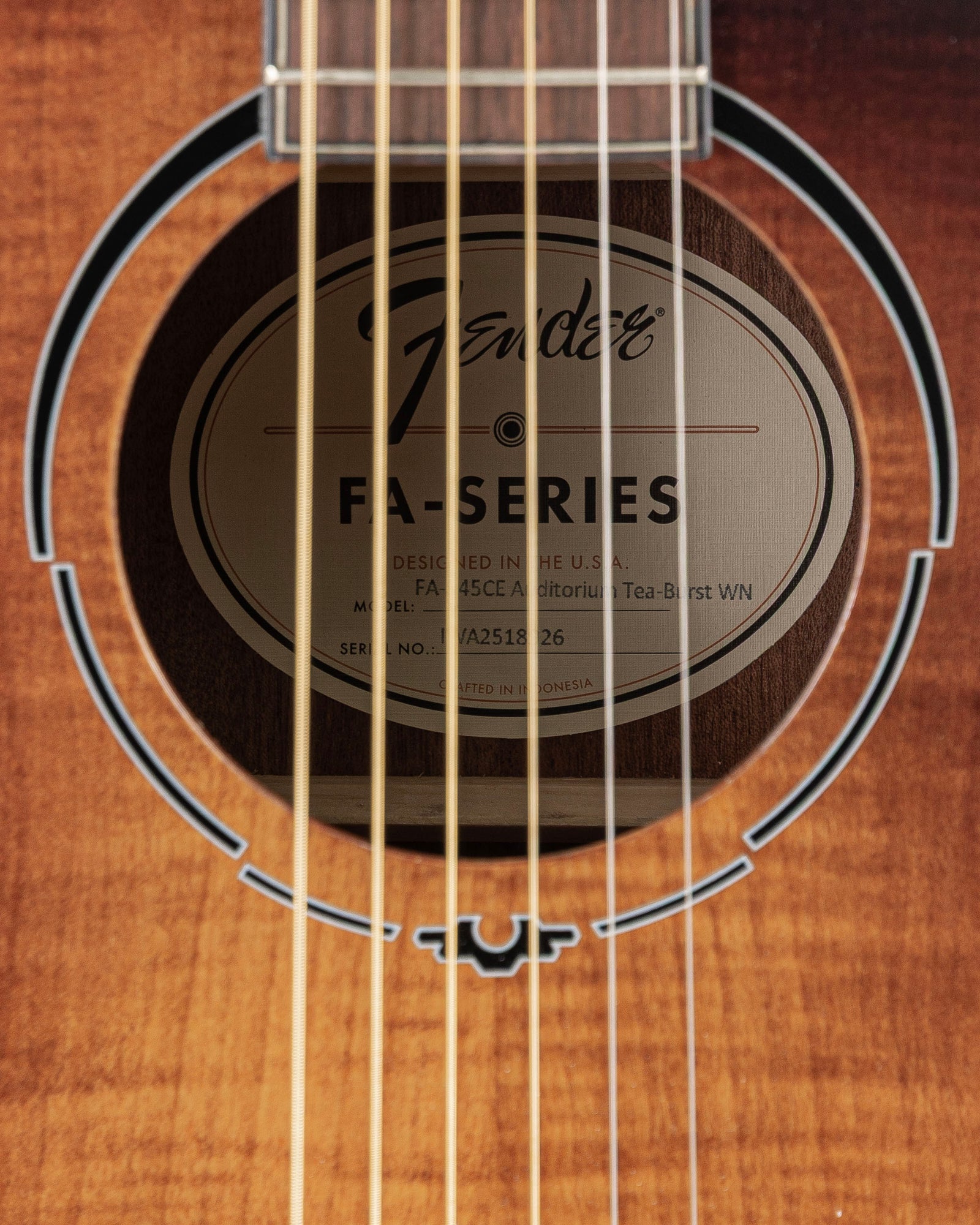 Fender FA-345CE Auditorium Acoustic Electric Guitar - 3 Color Tea Burst