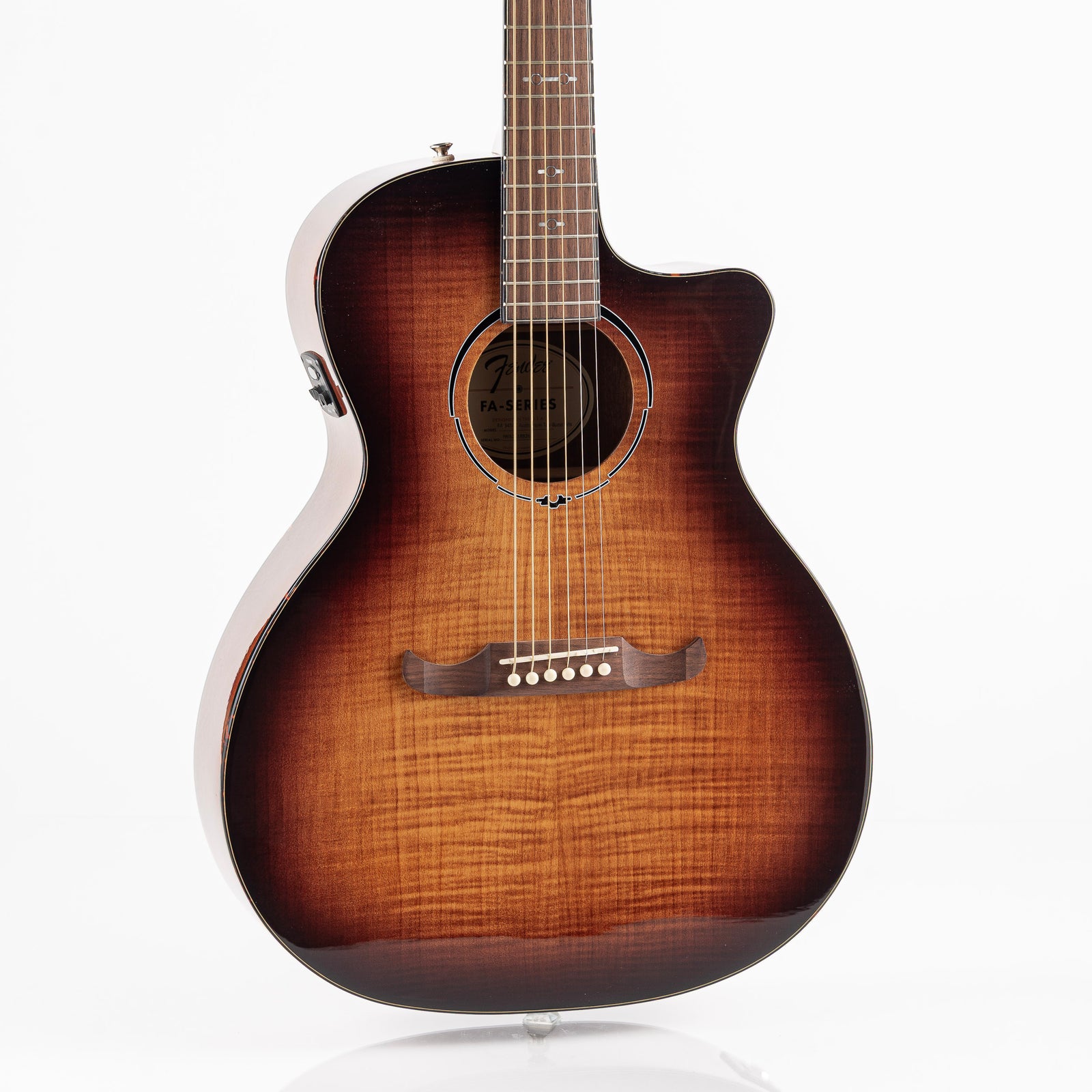 Fender FA-345CE Auditorium Acoustic Electric Guitar - 3 Color Tea Burst