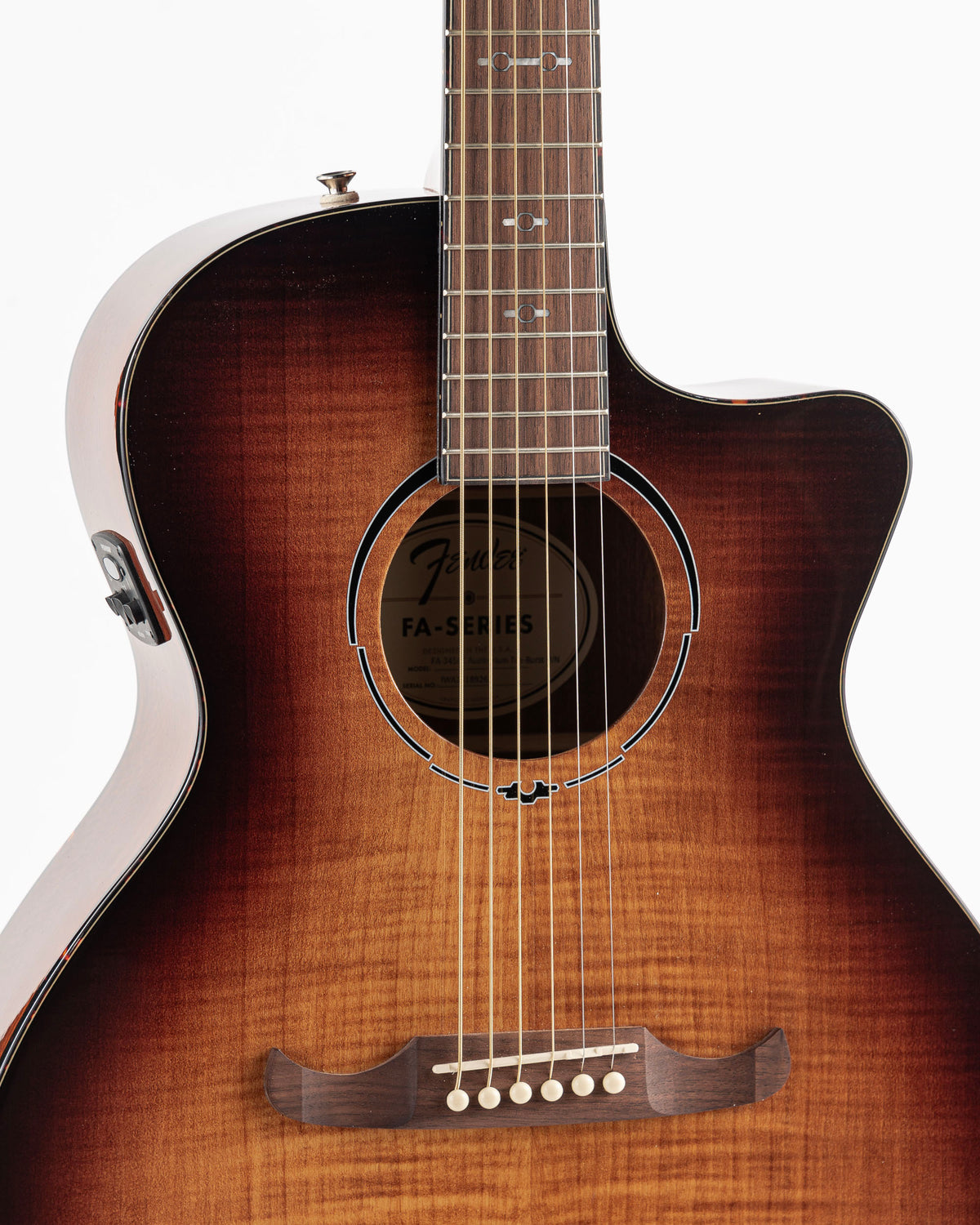 Fender FA-345CE Auditorium Acoustic Electric Guitar - 3 Color Tea Burst
