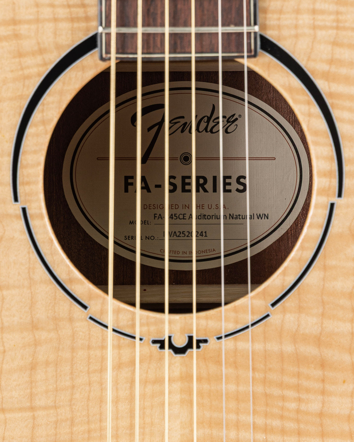 Fender FA-345CE Auditorium Acoustic Electric Guitar - Natural