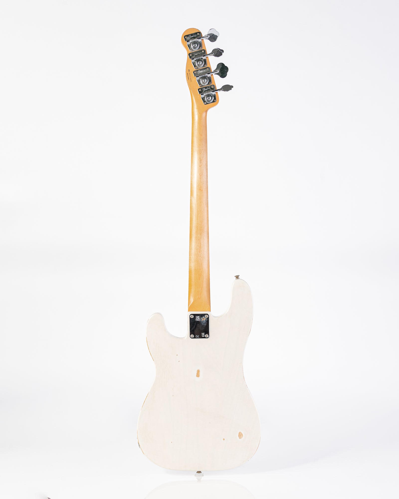 USED Fender Mike Dirnt Signature Road Worn Precision Bass- White Blonde