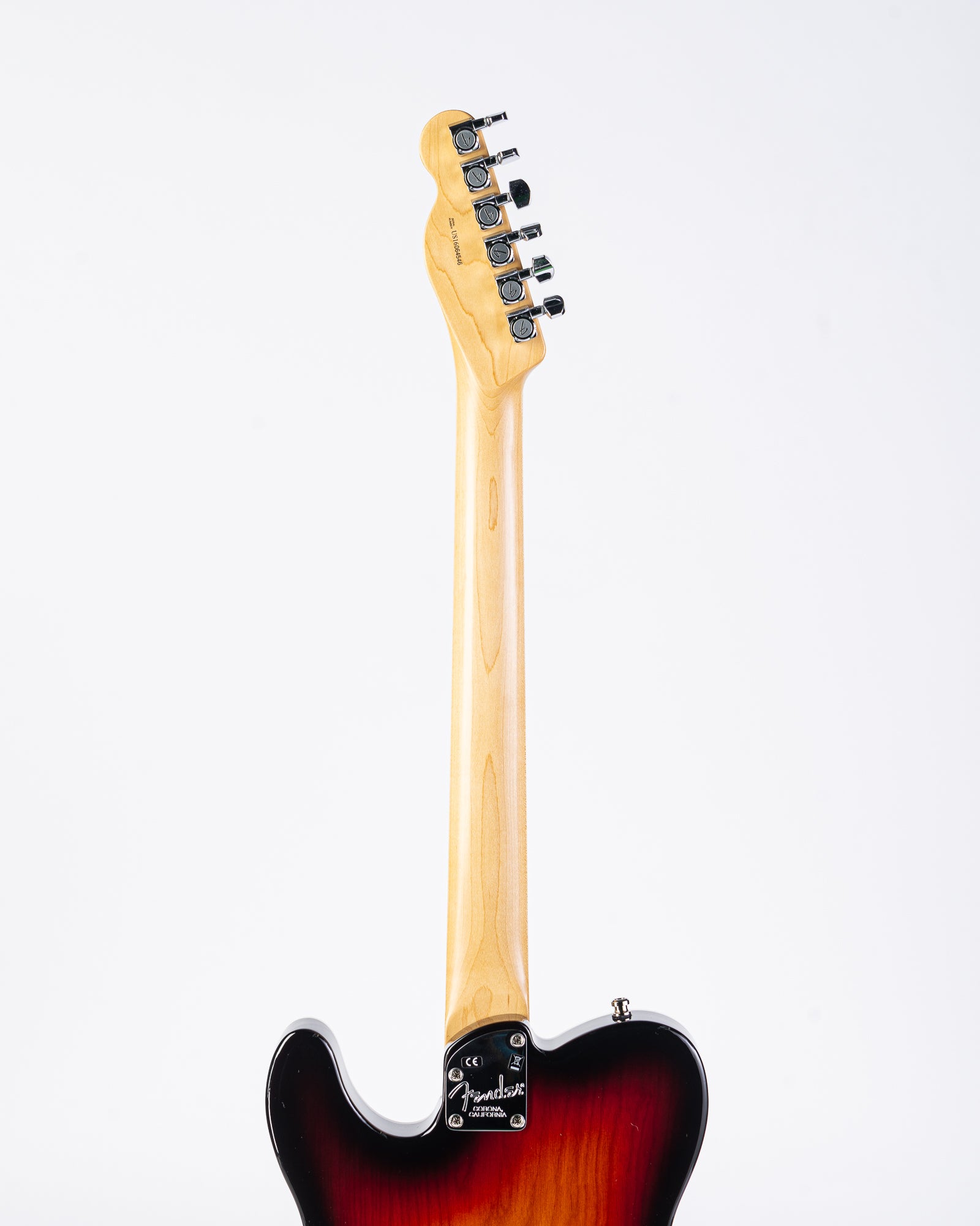 USED Fender American Elite Telecaster Thinline W/OHSC 3-Tone Sunburst