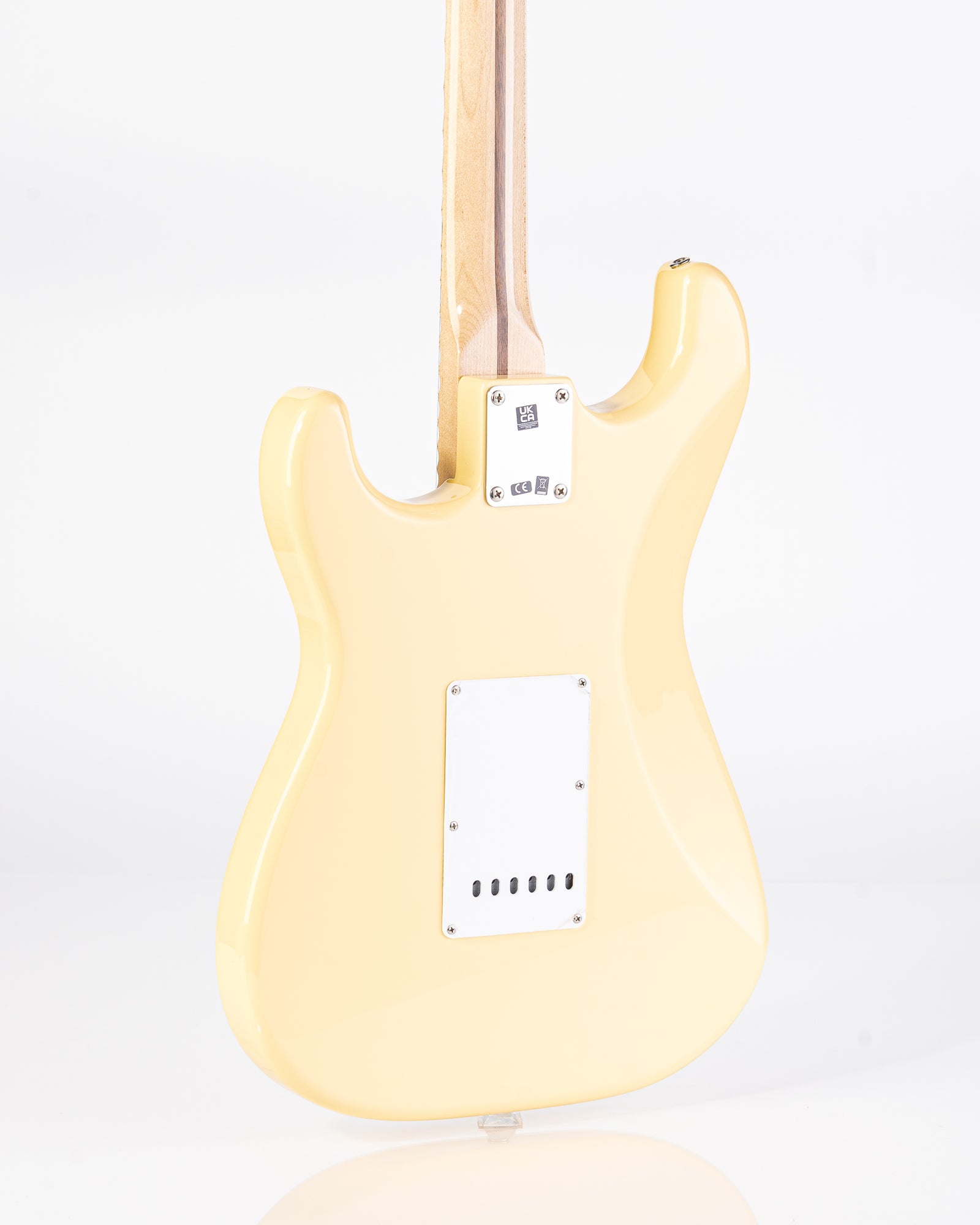 USED Fender Yngwie Malmsteen Signature Stratocaster Scalloped Maple Neck Electric Guitar- Vintage White