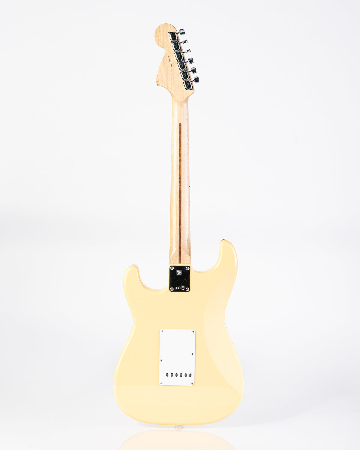 USED Fender Yngwie Malmsteen Signature Stratocaster Scalloped Maple Neck Electric Guitar- Vintage White