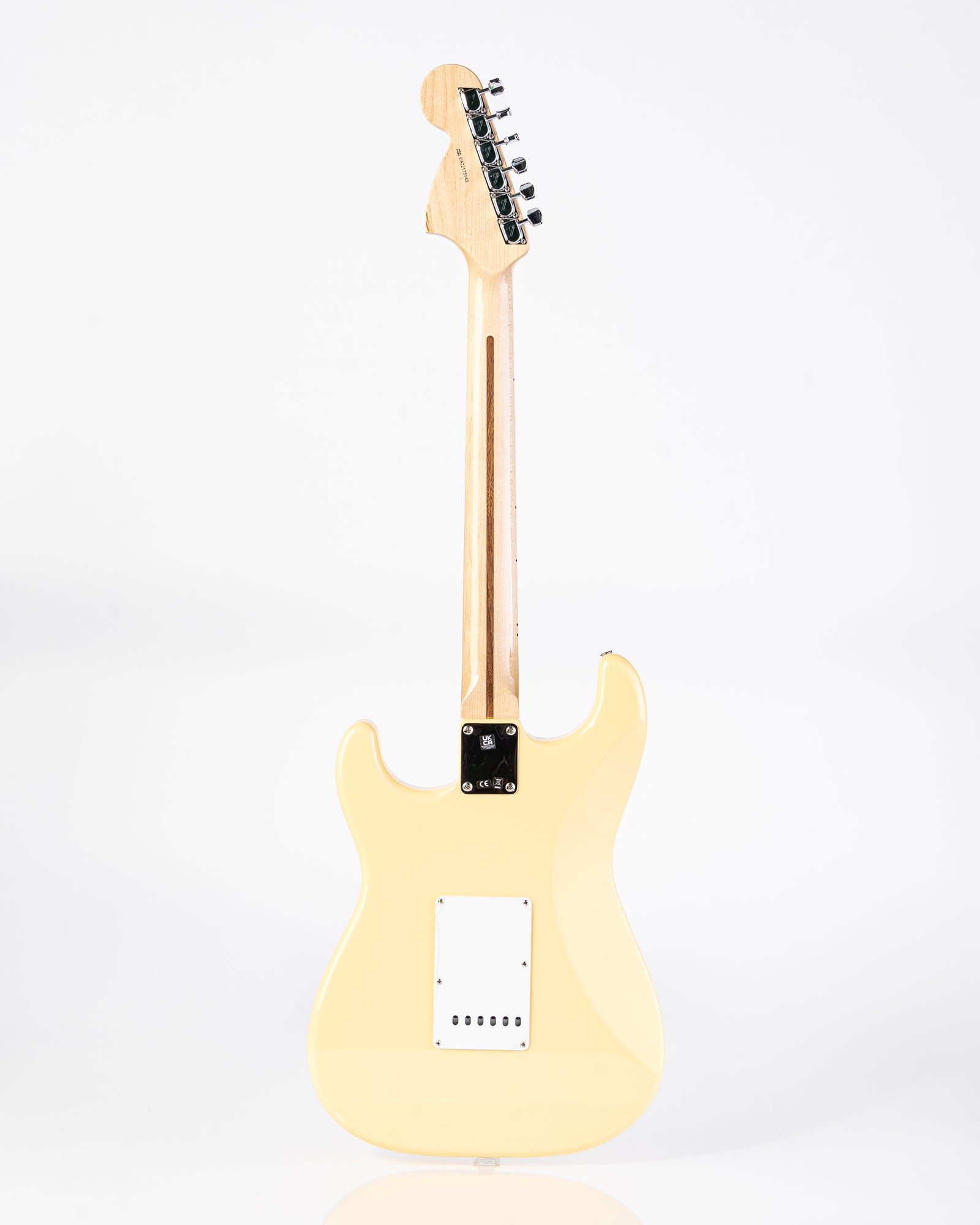 USED Fender Yngwie Malmsteen Signature Stratocaster Scalloped Maple Neck Electric Guitar- Vintage White