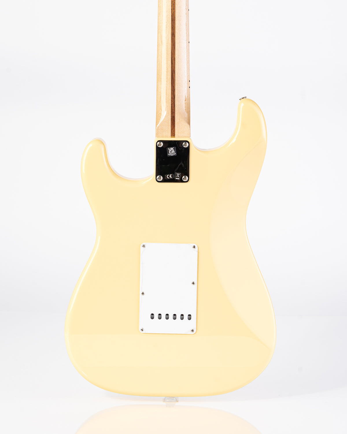 USED Fender Yngwie Malmsteen Signature Stratocaster Scalloped Maple Neck Electric Guitar- Vintage White