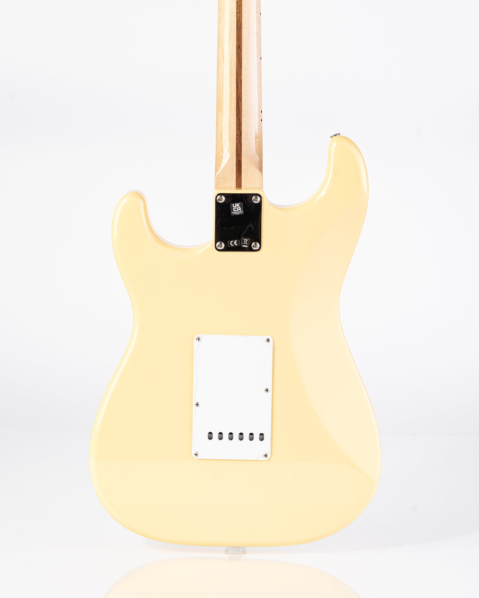 USED Fender Yngwie Malmsteen Signature Stratocaster Scalloped Maple Neck Electric Guitar- Vintage White