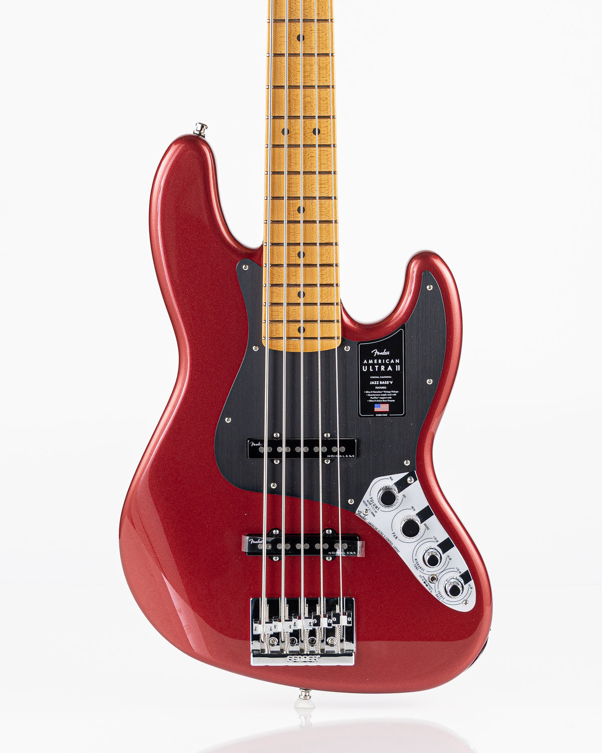 Fender American Ultra II Jazz Bass V - Sinister Red