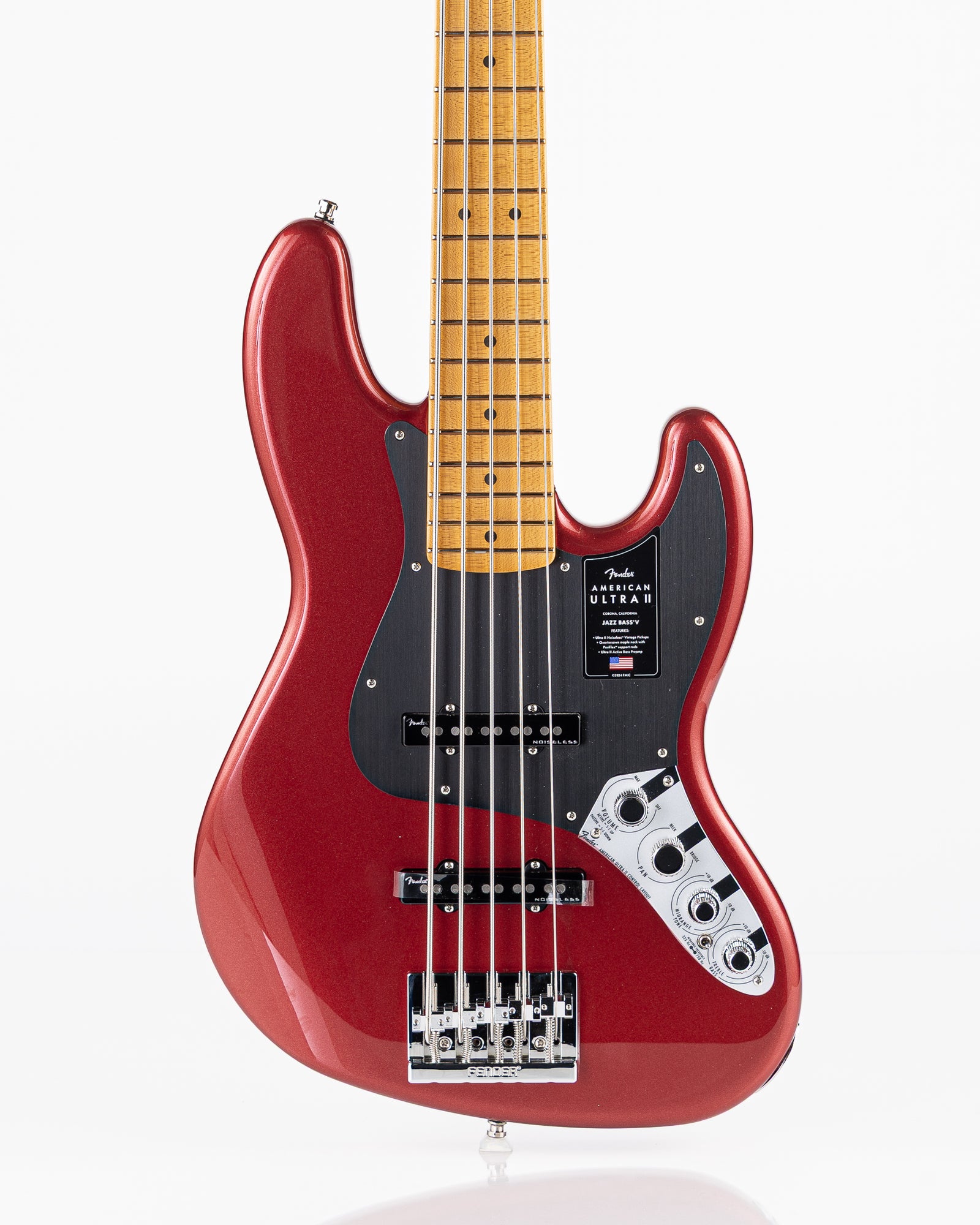 Fender American Ultra II Jazz Bass V - Sinister Red