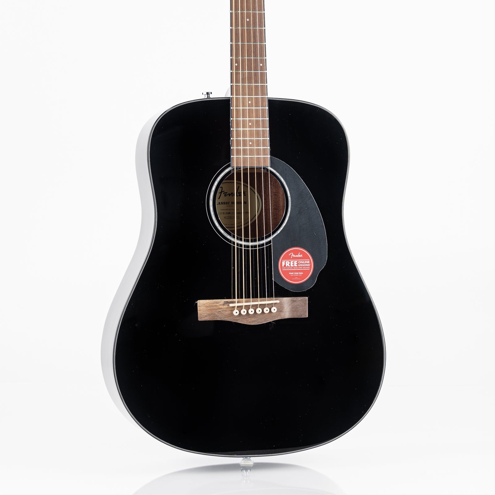 Fender CD-60 V3 Acoustic Guitar - Black Gloss with Hardshell Case