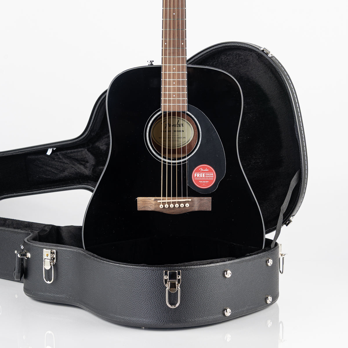 Fender CD-60 V3 Acoustic Guitar - Black Gloss with Hardshell Case