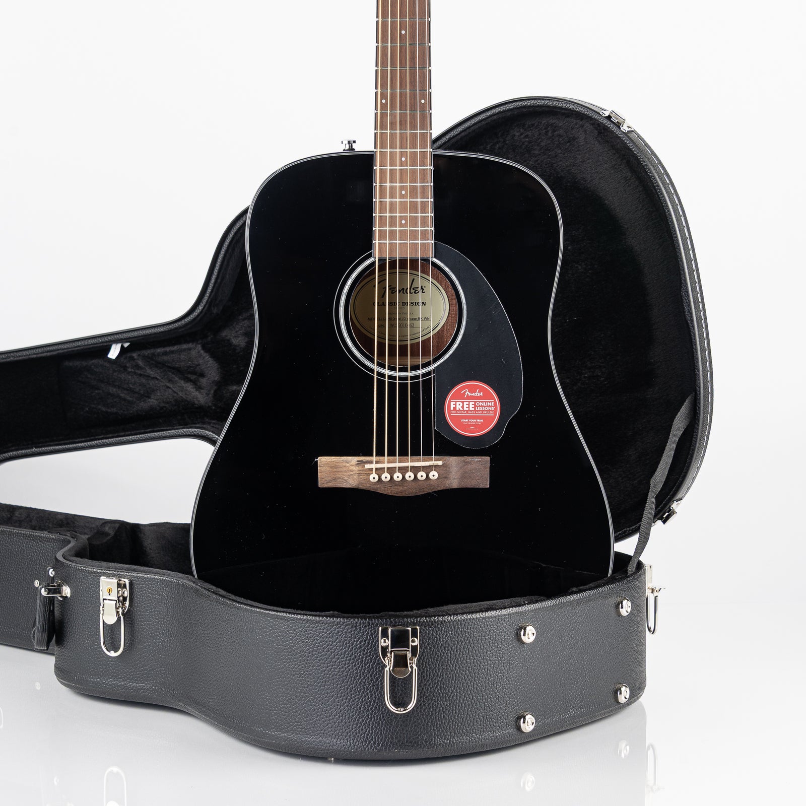 Fender CD-60 V3 Acoustic Guitar - Black Gloss with Hardshell Case