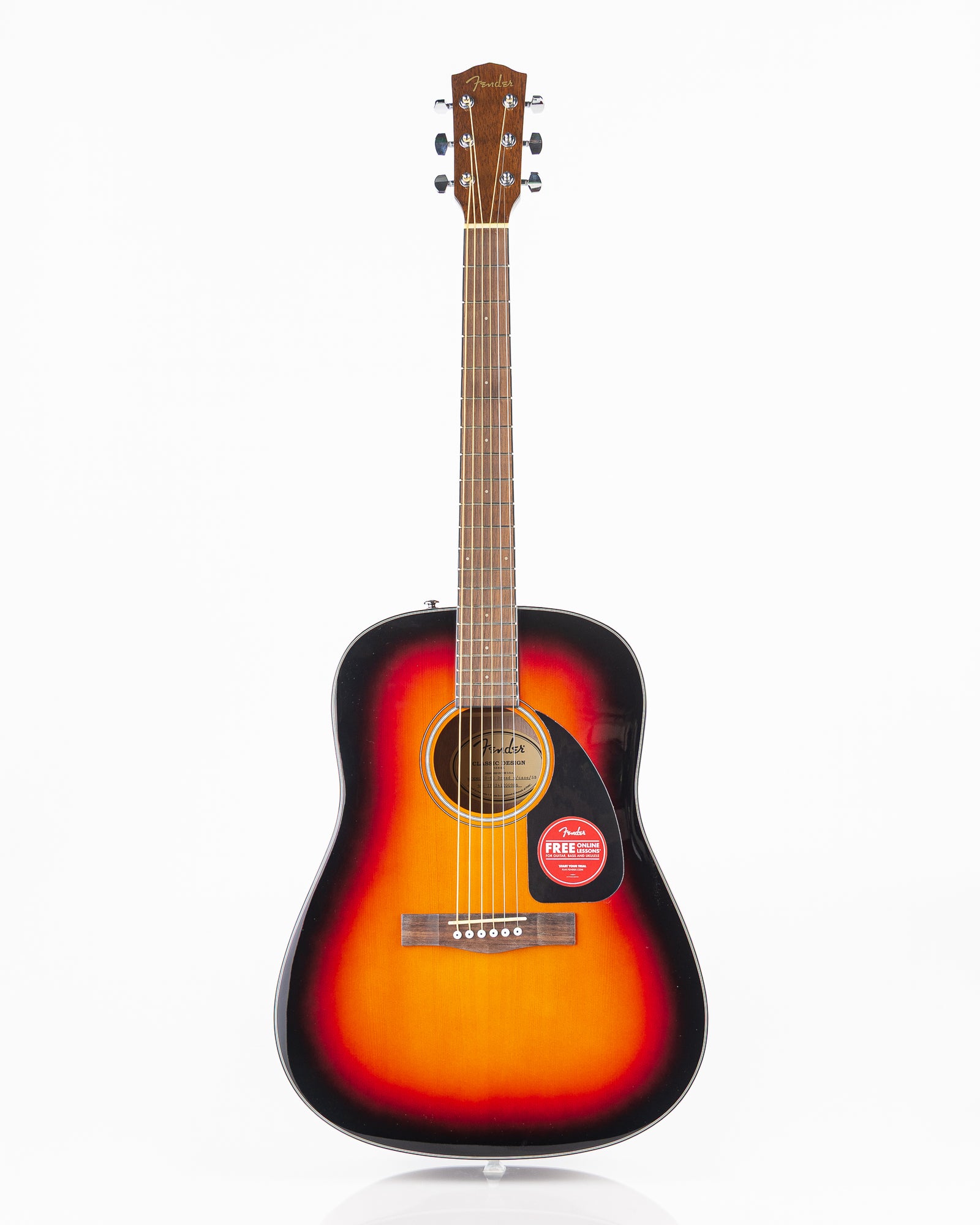Fender CD-60 V3 Acoustic Guitar - Sunburst W/Hardshell Case