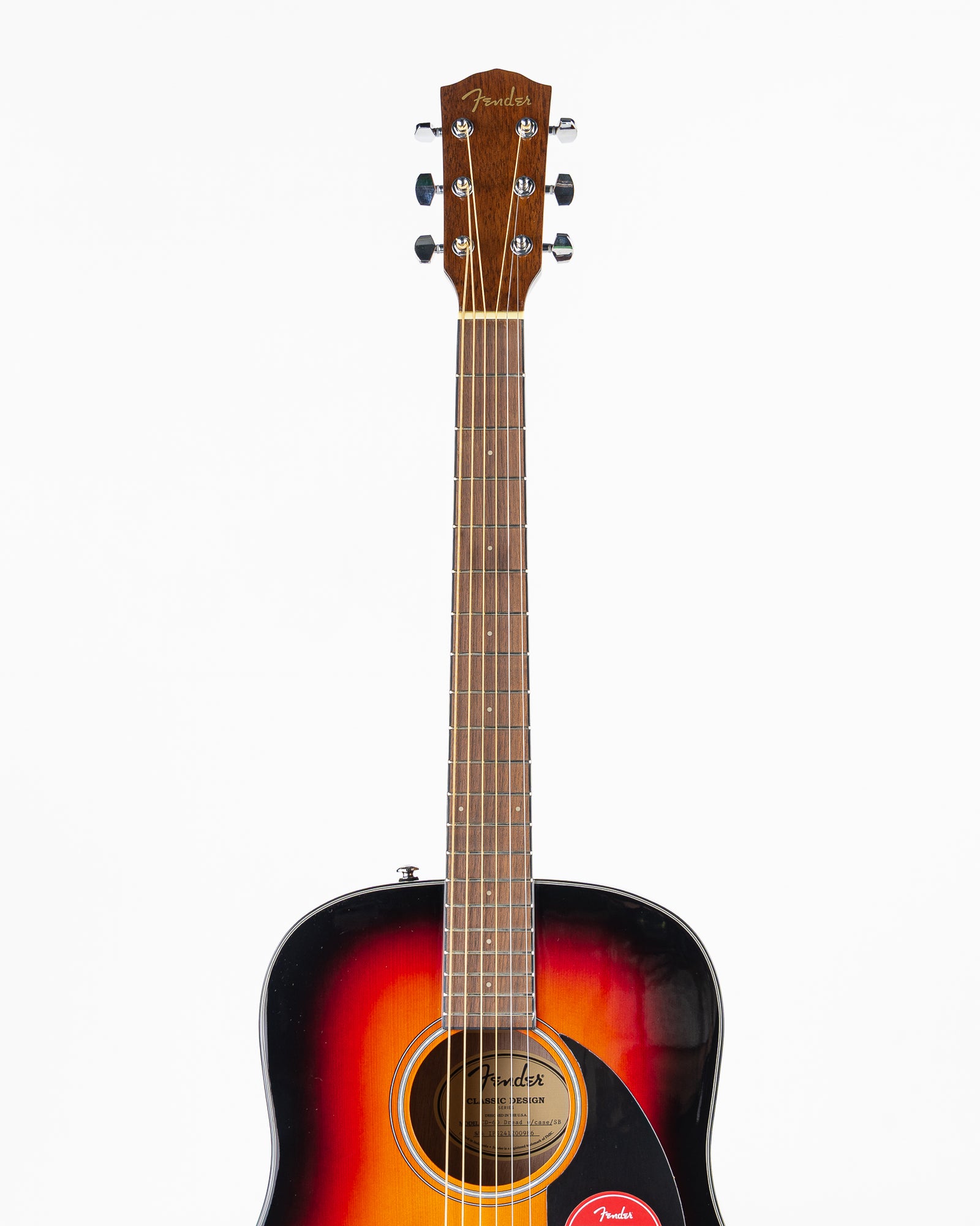 Fender CD-60 V3 Acoustic Guitar - Sunburst W/Hardshell Case