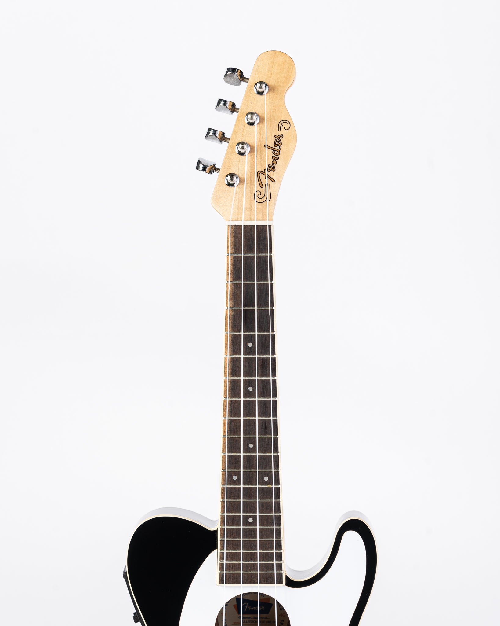 Fender Fullerton Telecaster Ukulele with Walnut Fingerboard - Black