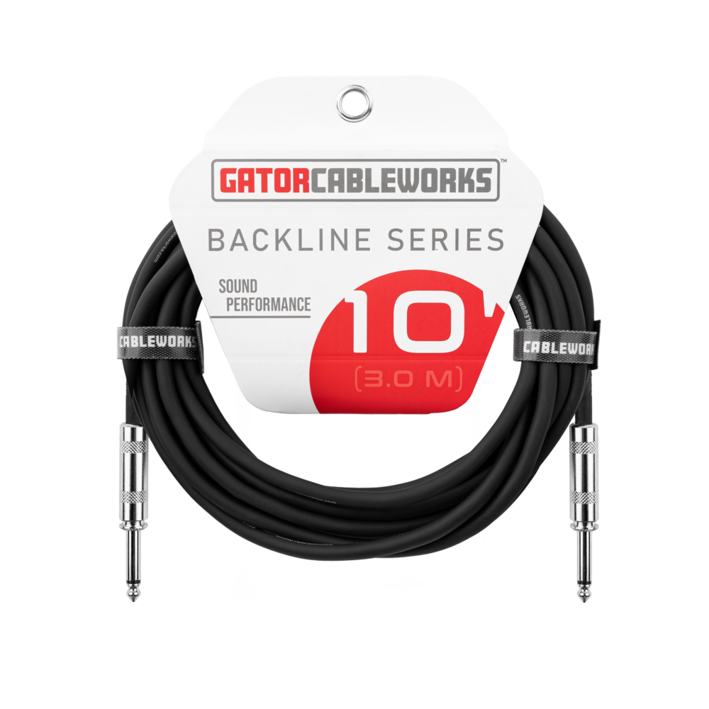 Gator GCWB-INS-10 Instrument Cable Straight to Straight - 10ft